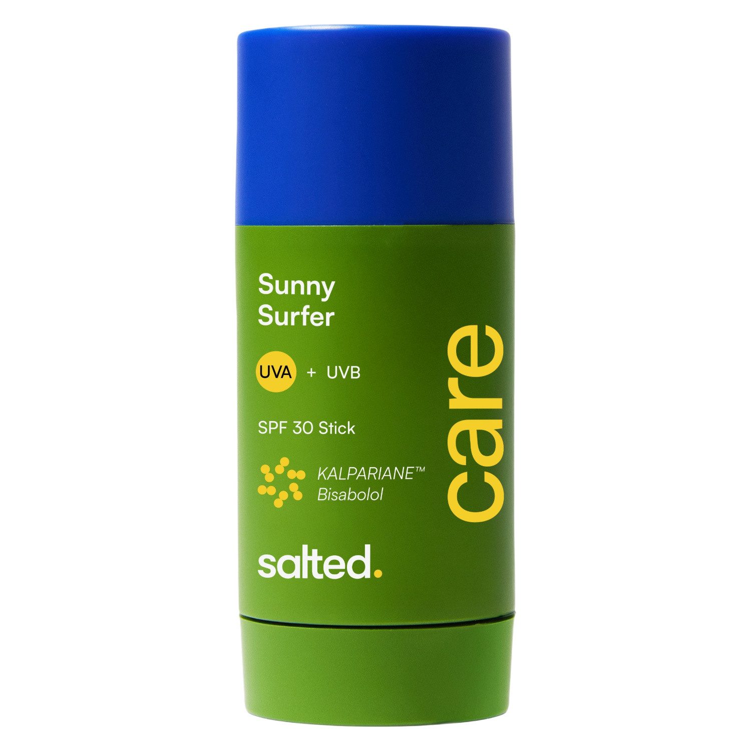 salted. Sonnenschutzcreme LSF 30 Sonnenschutz-Stick Sunny Surfer, Sonnenschutz-Stick LSF 30 (Hoher Schutz) mit Kalpariane und Bisabolol