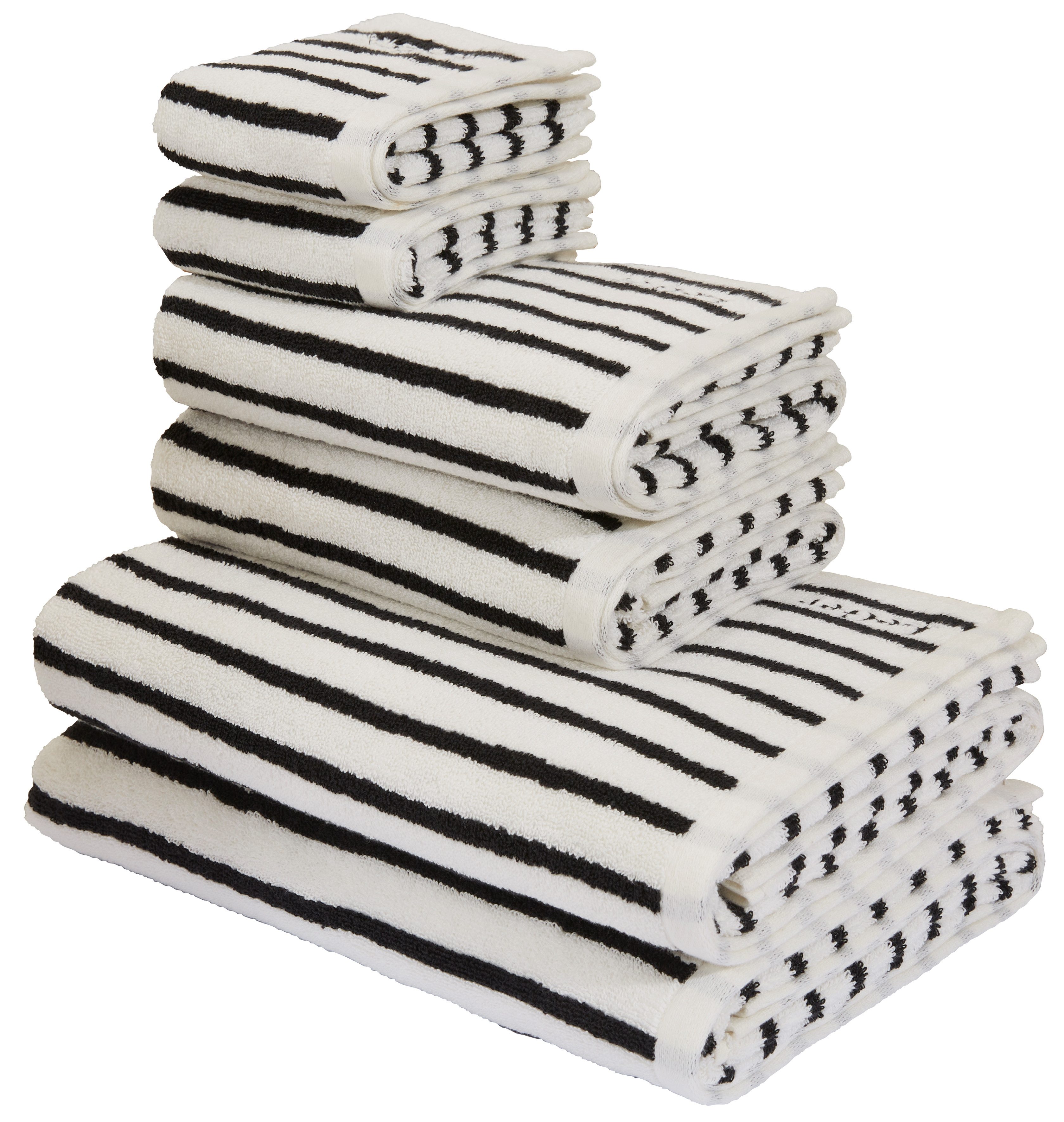 LeGer Home by Lena Gercke Handtuch Set Tamsin, Duschtücher, Handtücher, Gästetücher, Premium 500 gr/m², Frottier (Set, 6-St), mit Logostikerei, 100% Baumwolle,  – Bild 3 von 5