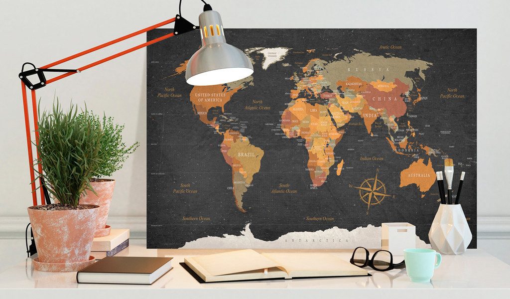 Artgeist Pinnwand Secrets of the Earth [Cork Map] – Bild 2 von 4