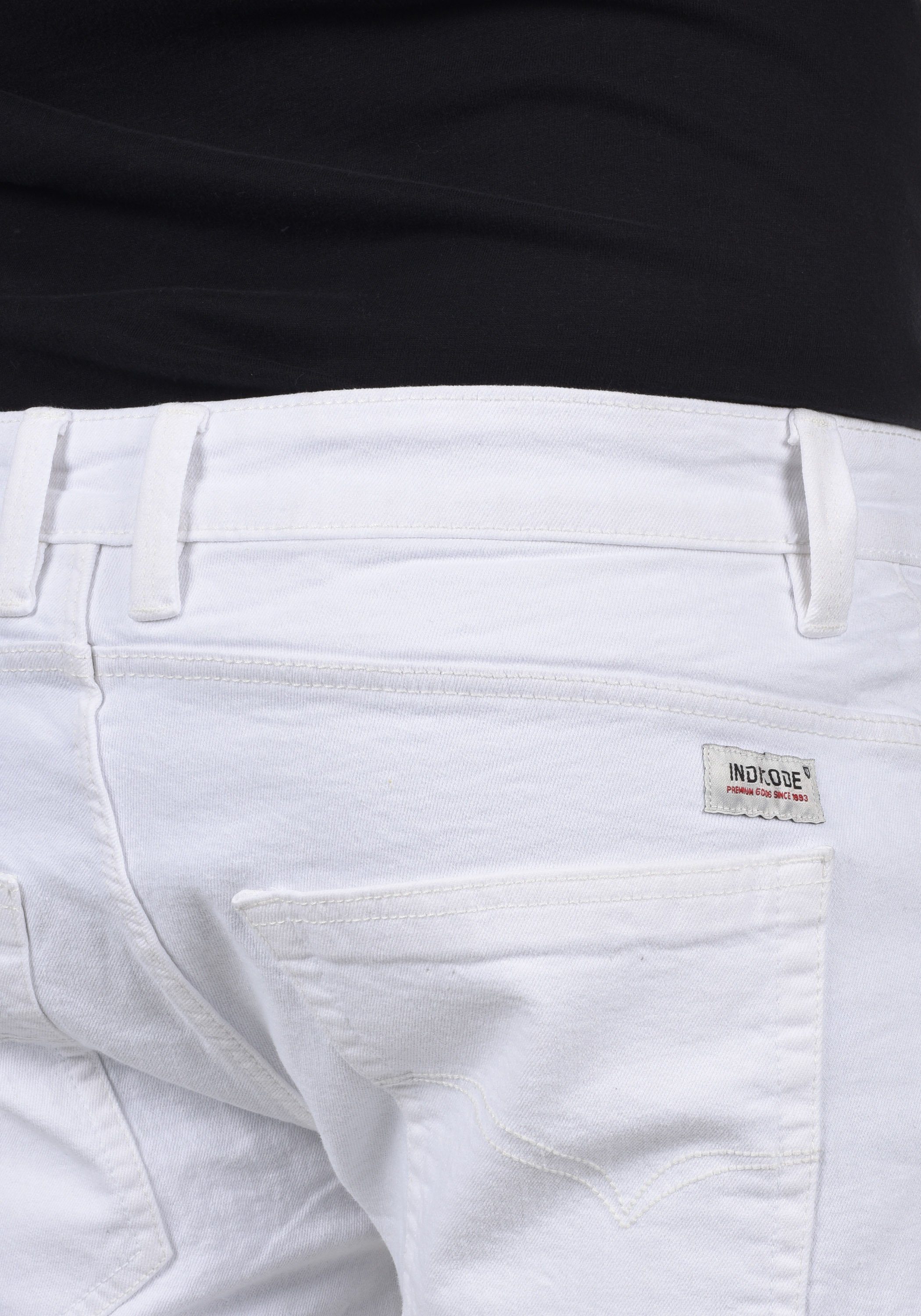 70201MM IDHallow Indicode Off-White Shorts (002) Jeansshorts - -