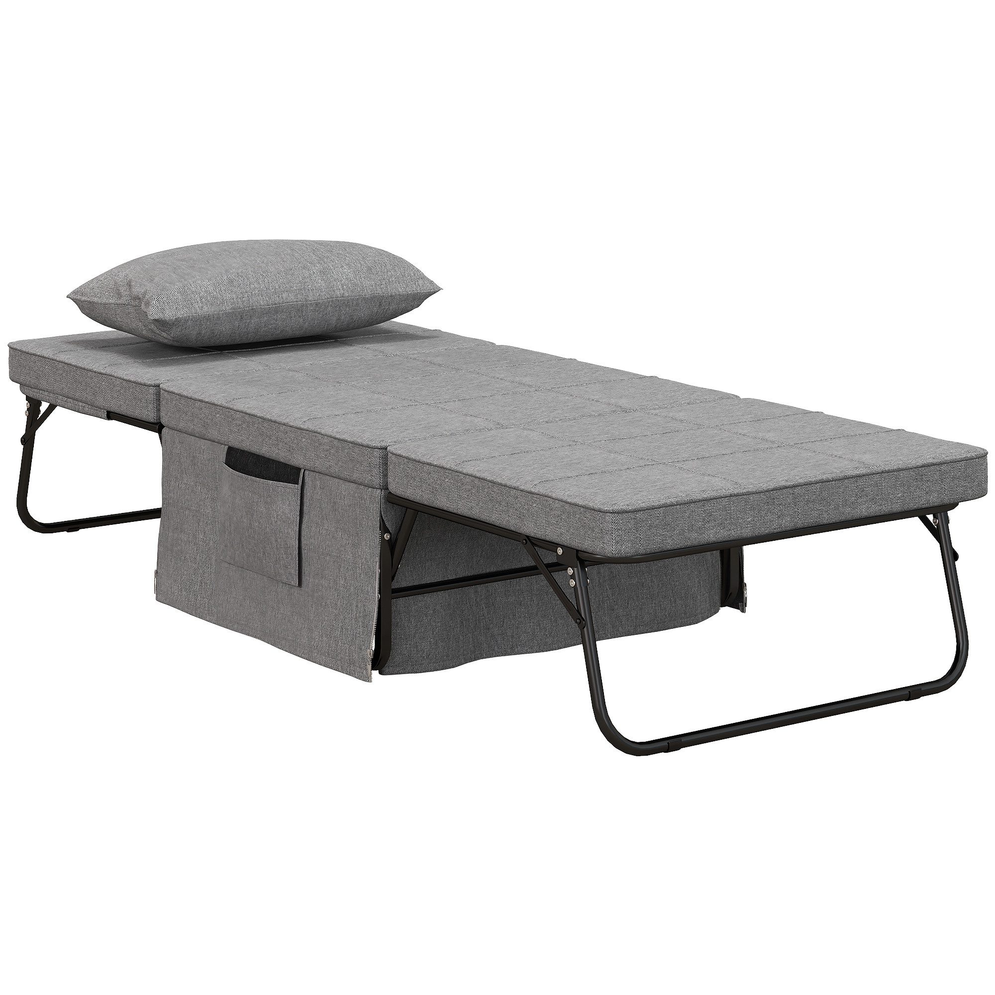 HOMCOM Gästebett 4-in-1 Einzelbett Klappbett klappbare günstig online kaufen
