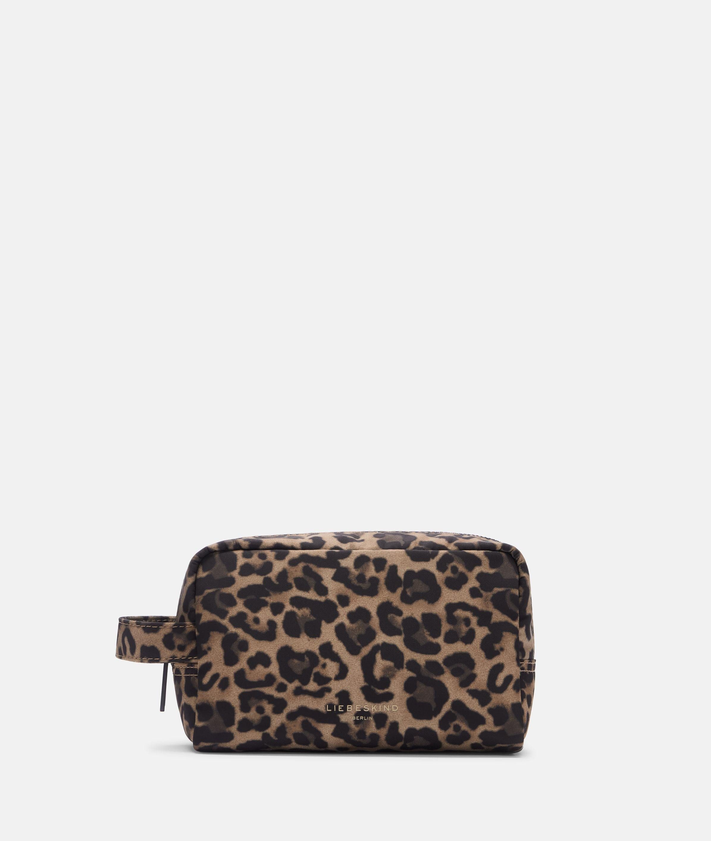 Liebeskind Berlin Kosmetiktasche Pouch Accessories, Kosmetiktasche aus Nylon mit Leoprint