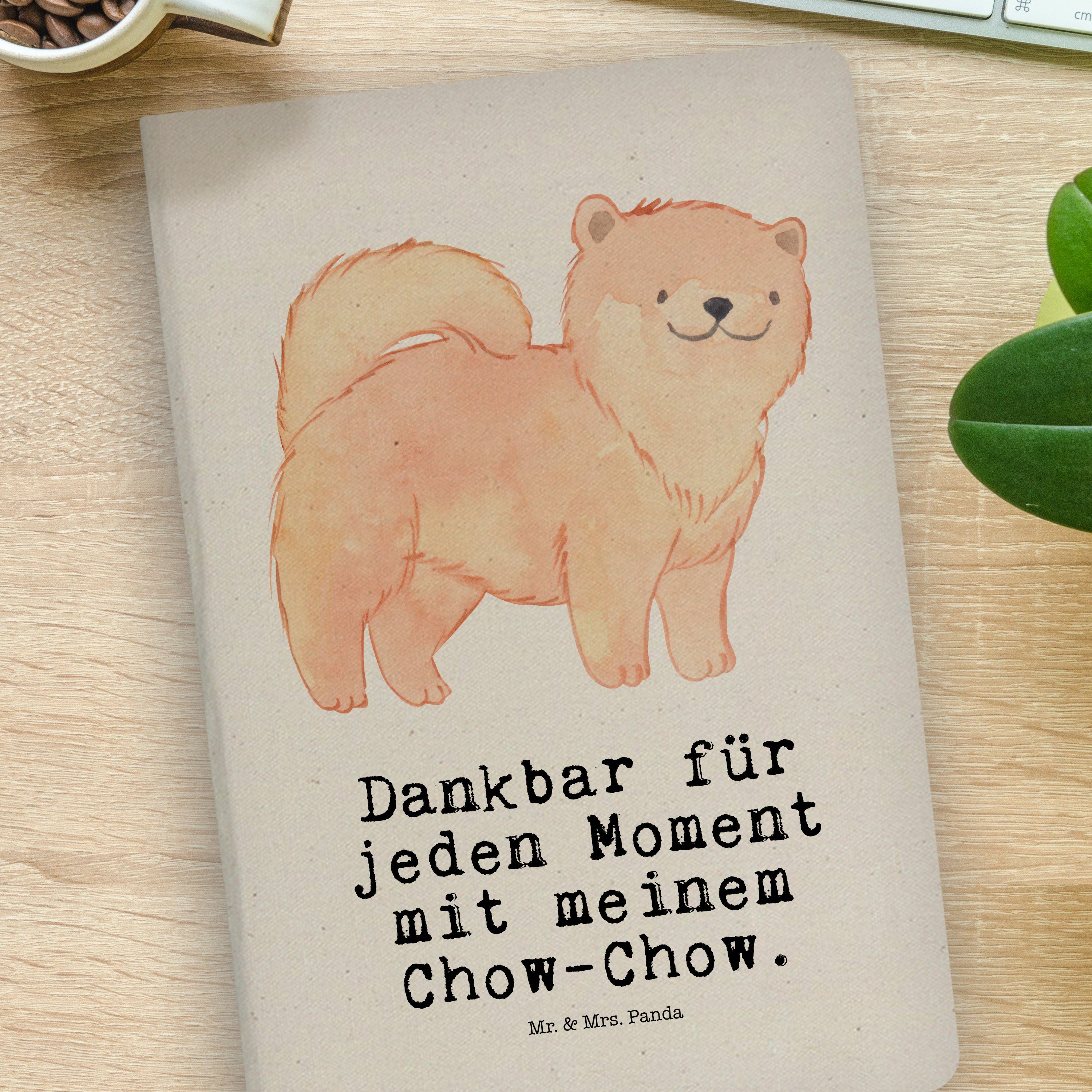 Mr. Geschenk, - Ta Hunderasse, Transparent - Chow-Chow Notizbuch & Mrs. Adressbuch, Panda Moment