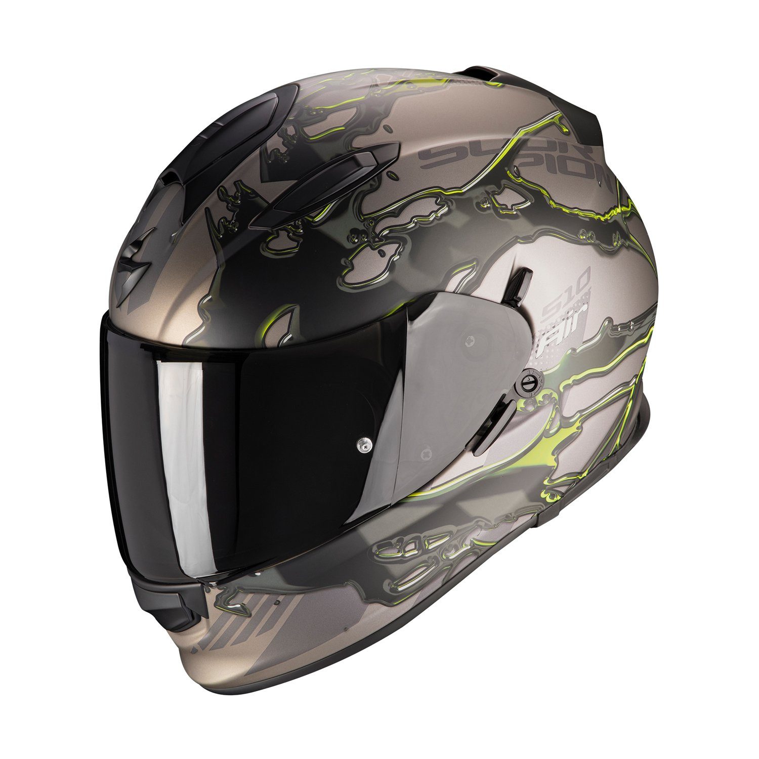 Scorpion Exo Motorradhelm »Scorpion Exo-510 Air Likid Titanium-Neon Gelb«  online kaufen | OTTO