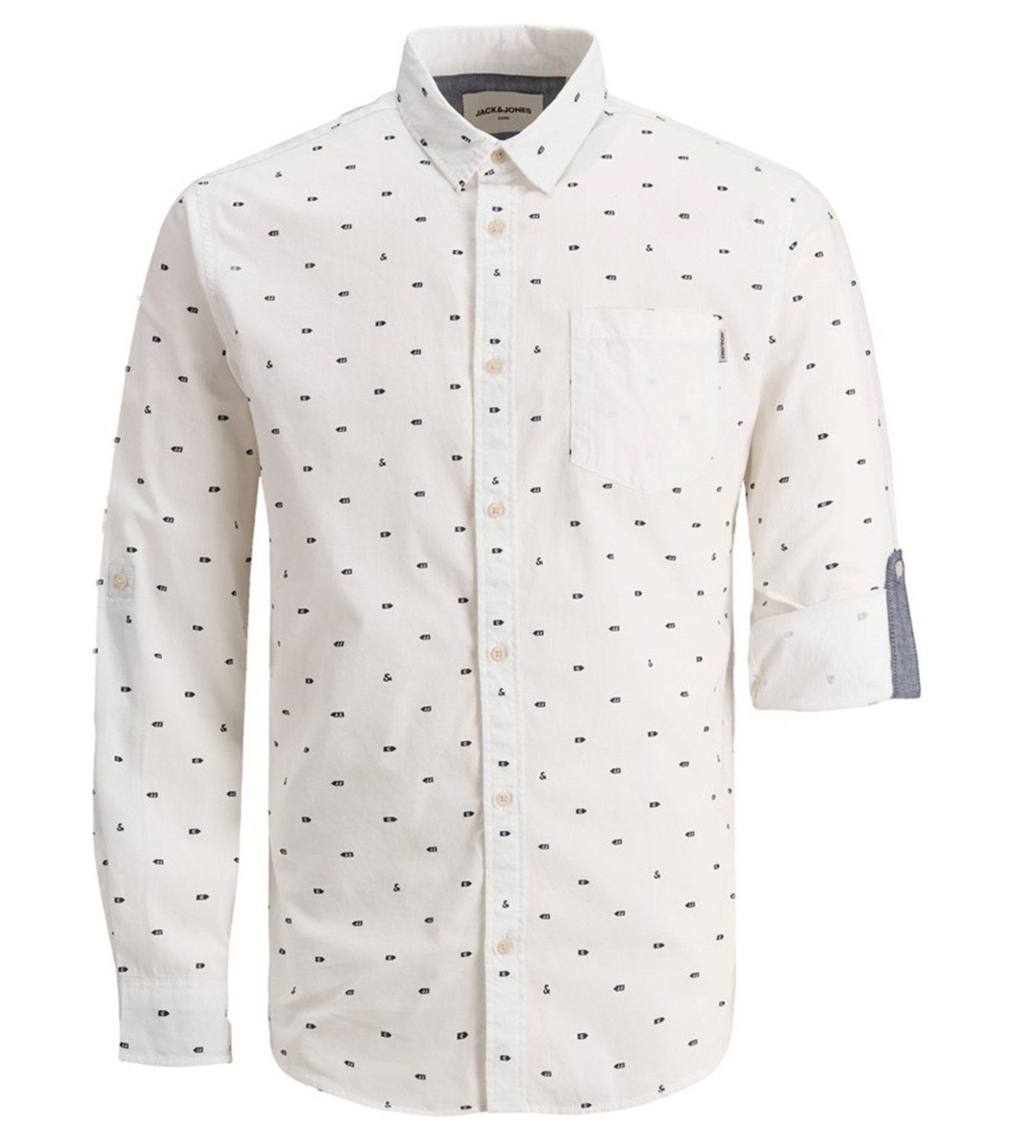 Jack & Jones Langarmhemd »Jack & Jones Herren Slim-Fit Hemd Business-Hemd  Harry One-Pocket Shirt Business-Hemd Weiß« online kaufen | OTTO