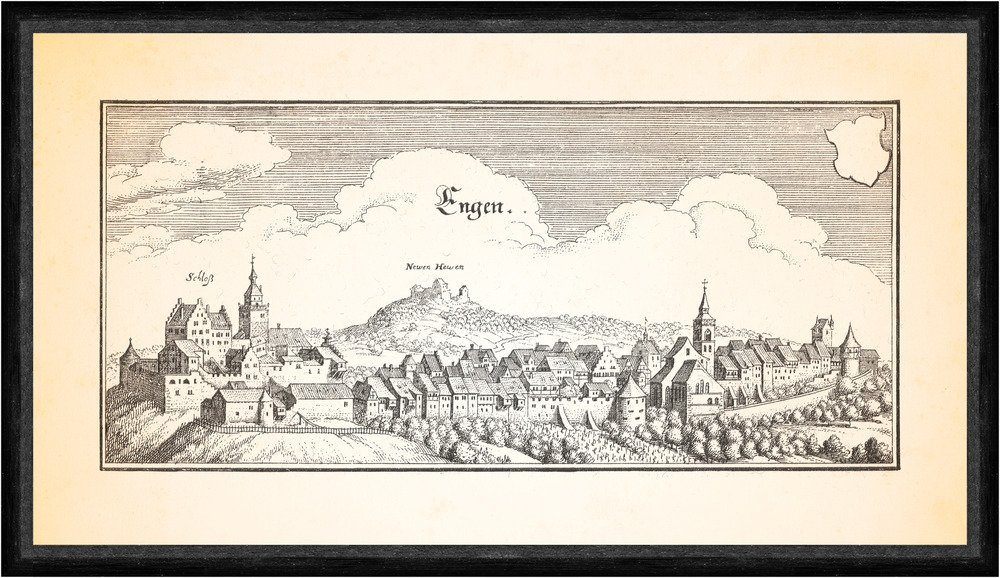 Kunstdruck Engen Hegau Schwaben Krenkinger Schlössle Kloster St. Wolfgang Faks_Me