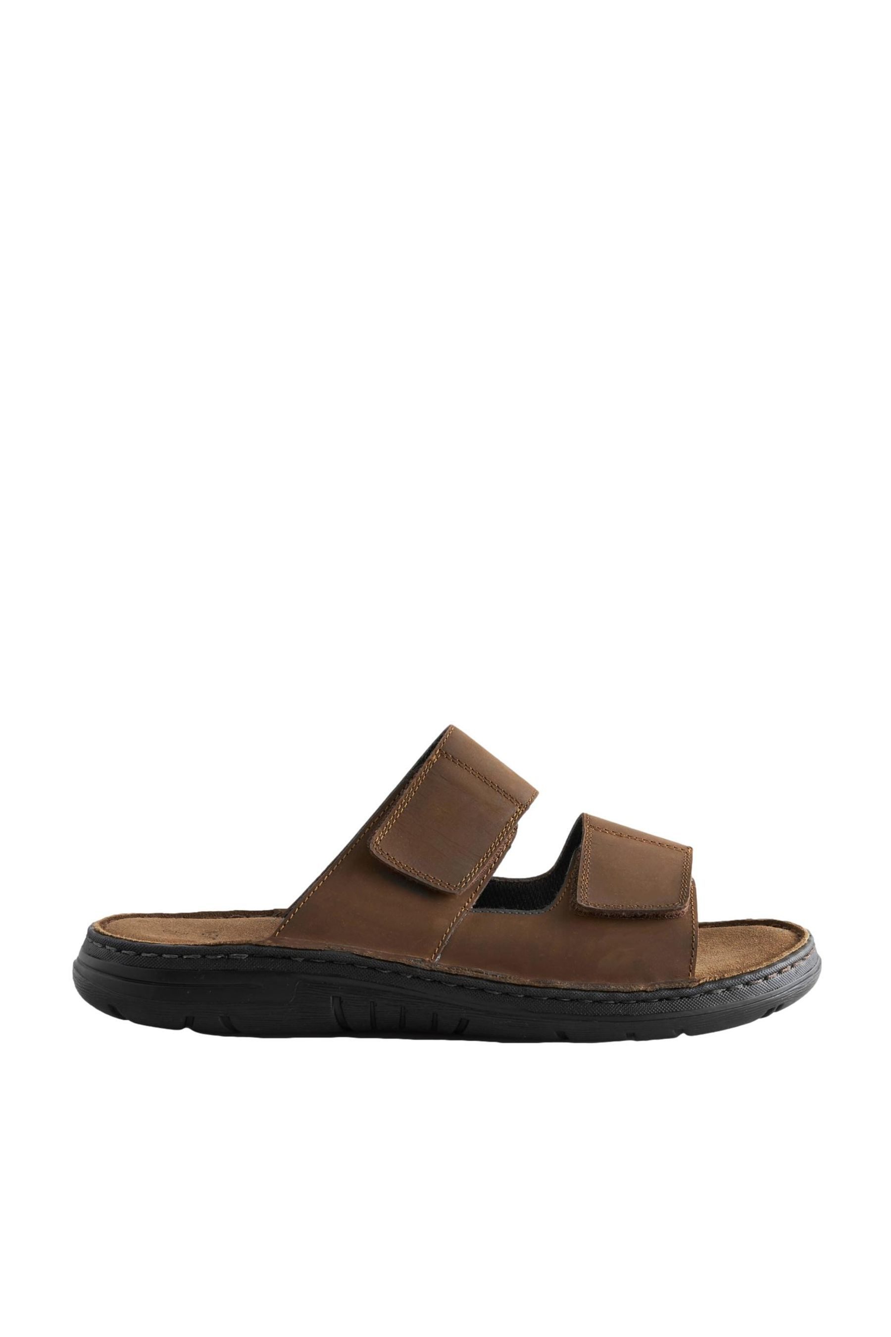 Pantolette aus Leder Sandale