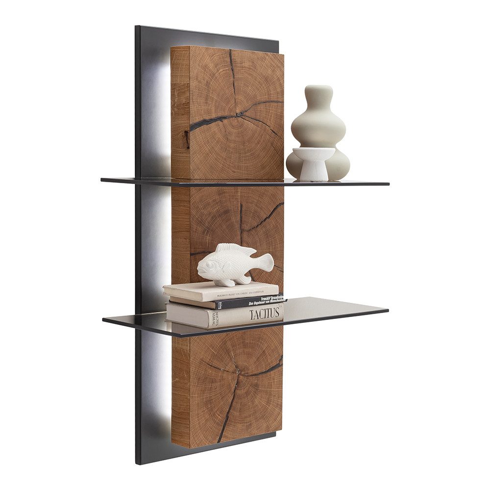 Lomadox Wandregal AVETRANA-05, Wandboard mit Beleuchtung, anthrazit und Wil günstig online kaufen