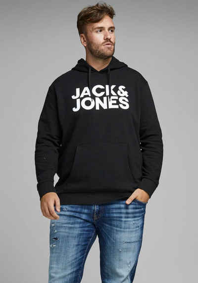 Jack & Jones PlusSize Kapuzensweatshirt CORP LOGO SWEAT HOOD Bis Розмір 6XL