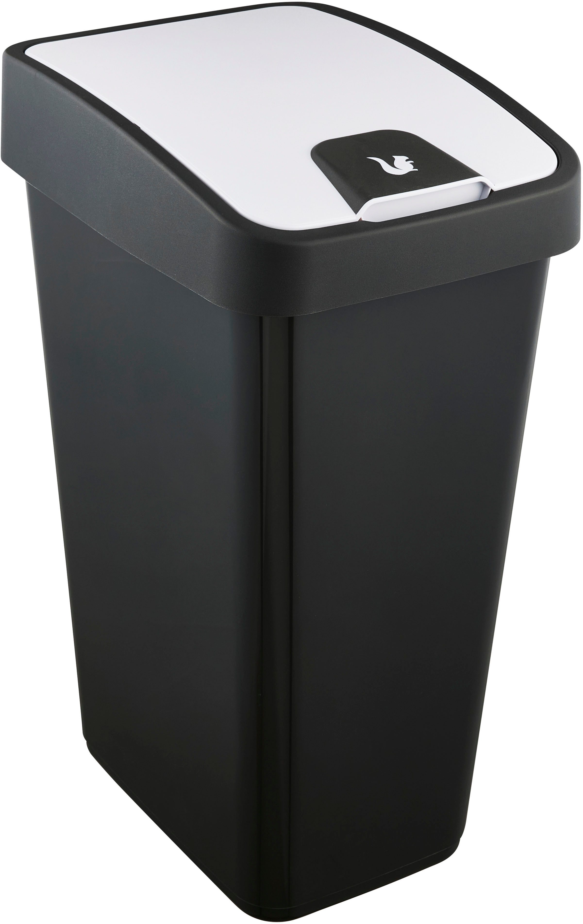 keeeper Mülleimer magne, Abfallbehälter mit Flip-Deckel, 40 x 30 x 61,5 cm, 45 l, komfortabler Soft-Touch-Point, Made in Europe
