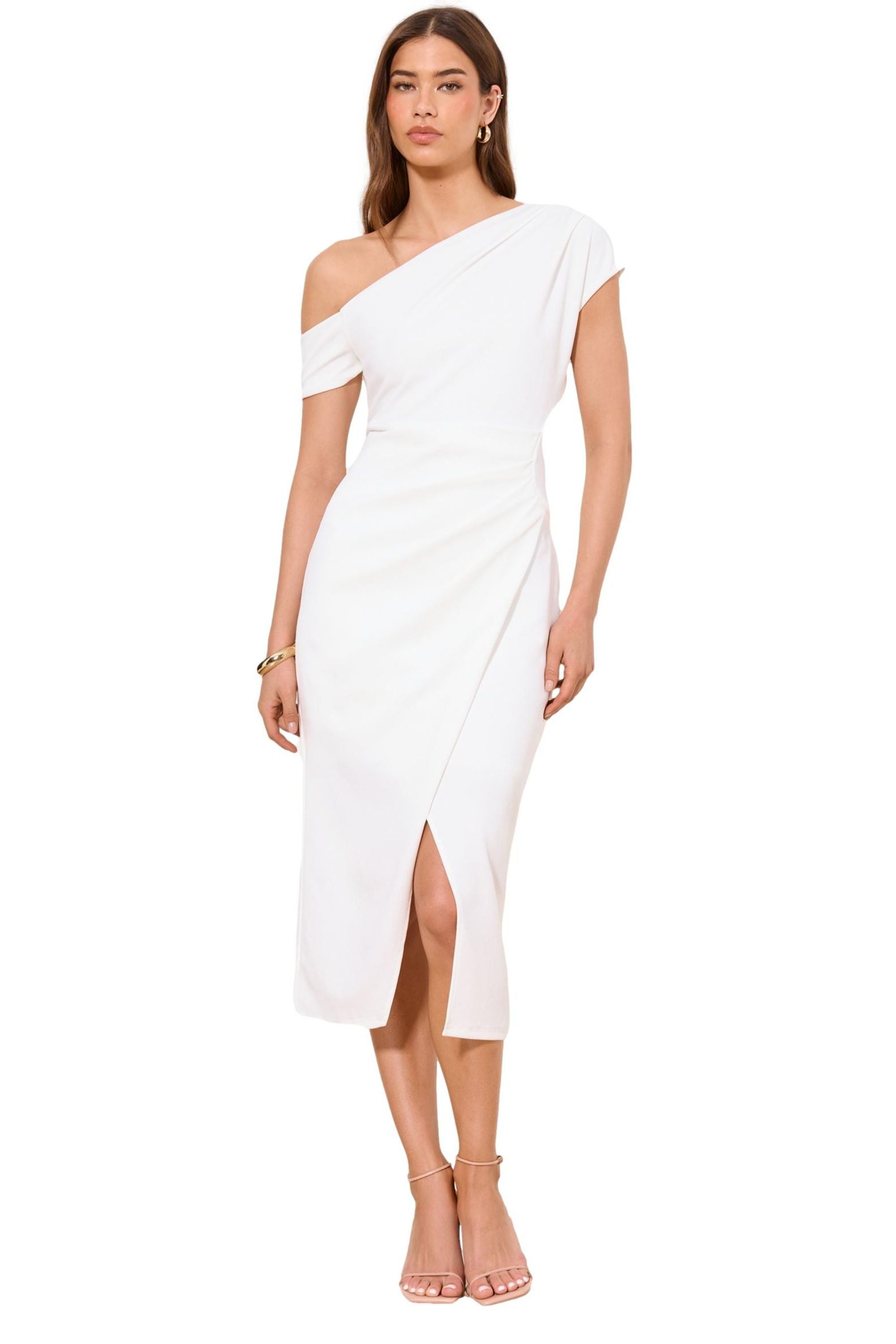 LIPSY Midikleid Lipsy Midikleid mit geraffter Taille, Regular (1-tlg) günstig online kaufen