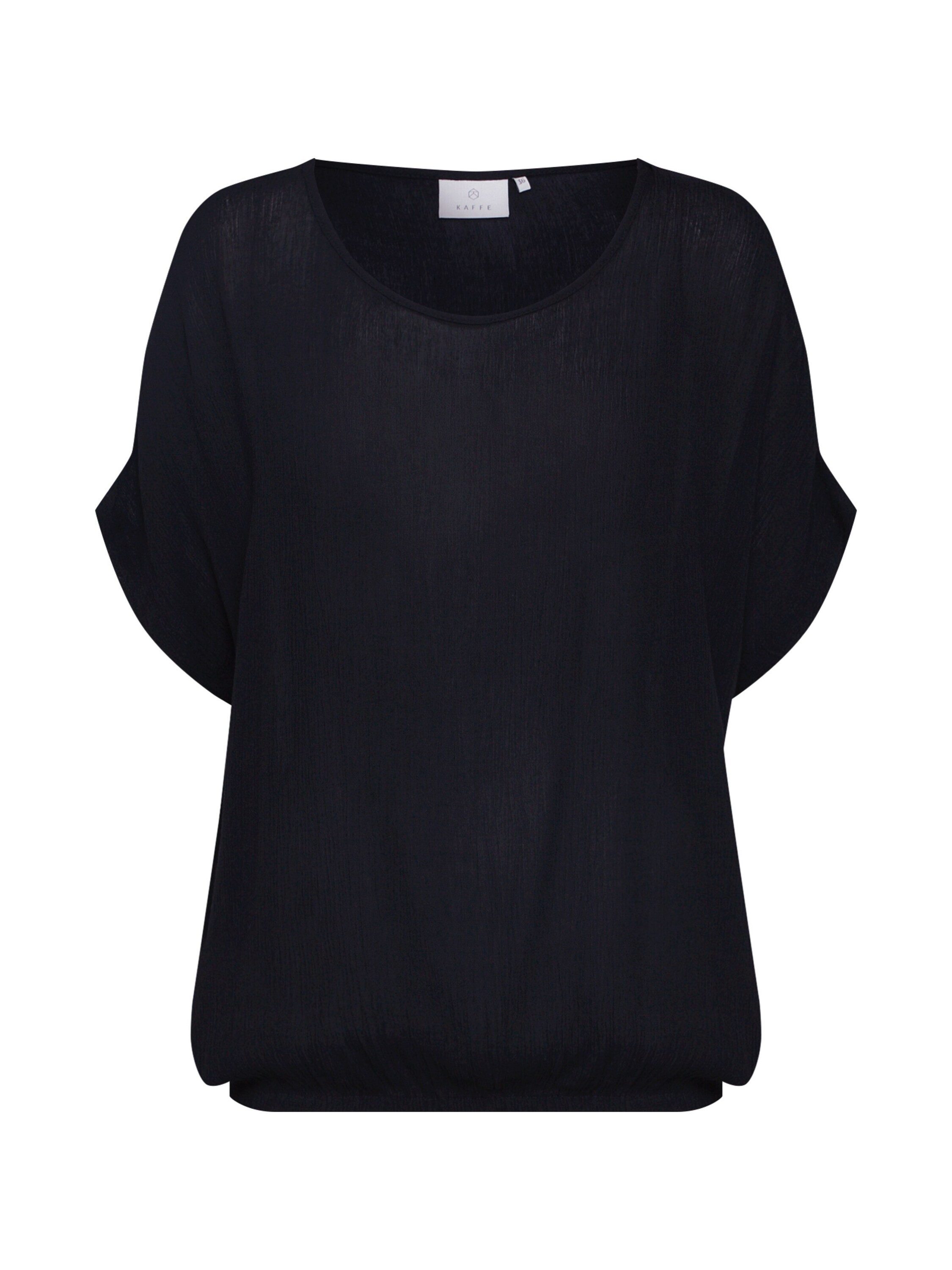 KAFFE Kurzarmbluse KA Amber (1-tlg) Drapiert/gerafft