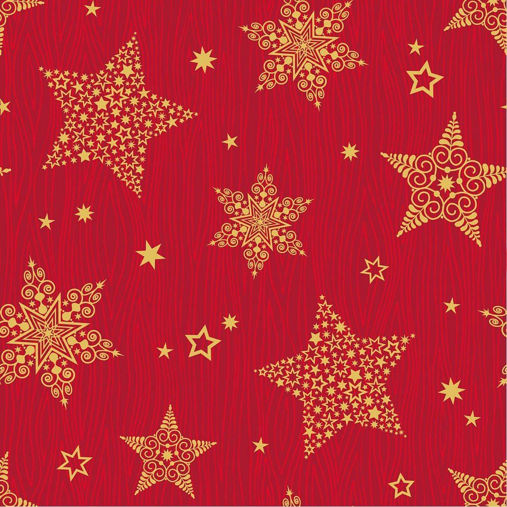 PAPSTAR Papierserviette 100 Weihnachtsservietten 33x33cm 3-lagig - Christmas Shine, FSC®-zertifiziert