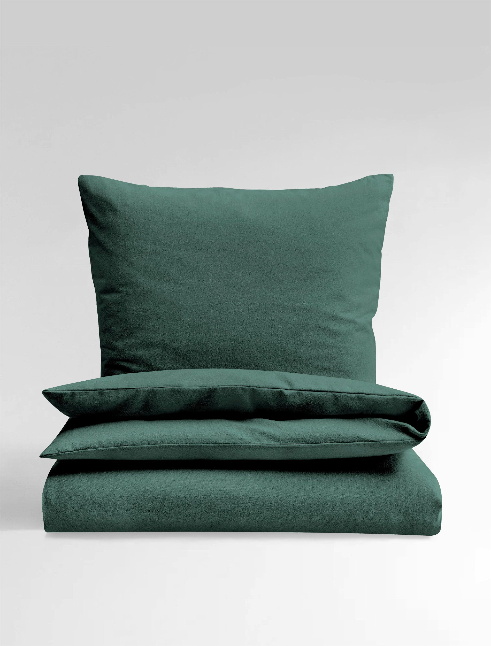 BIERBAUM Постельное белье Biber Uni, Biber, 2 teilig, Schlichtes Unidesign: Zeitlos und stilvoll für jedes Schlafzimmer