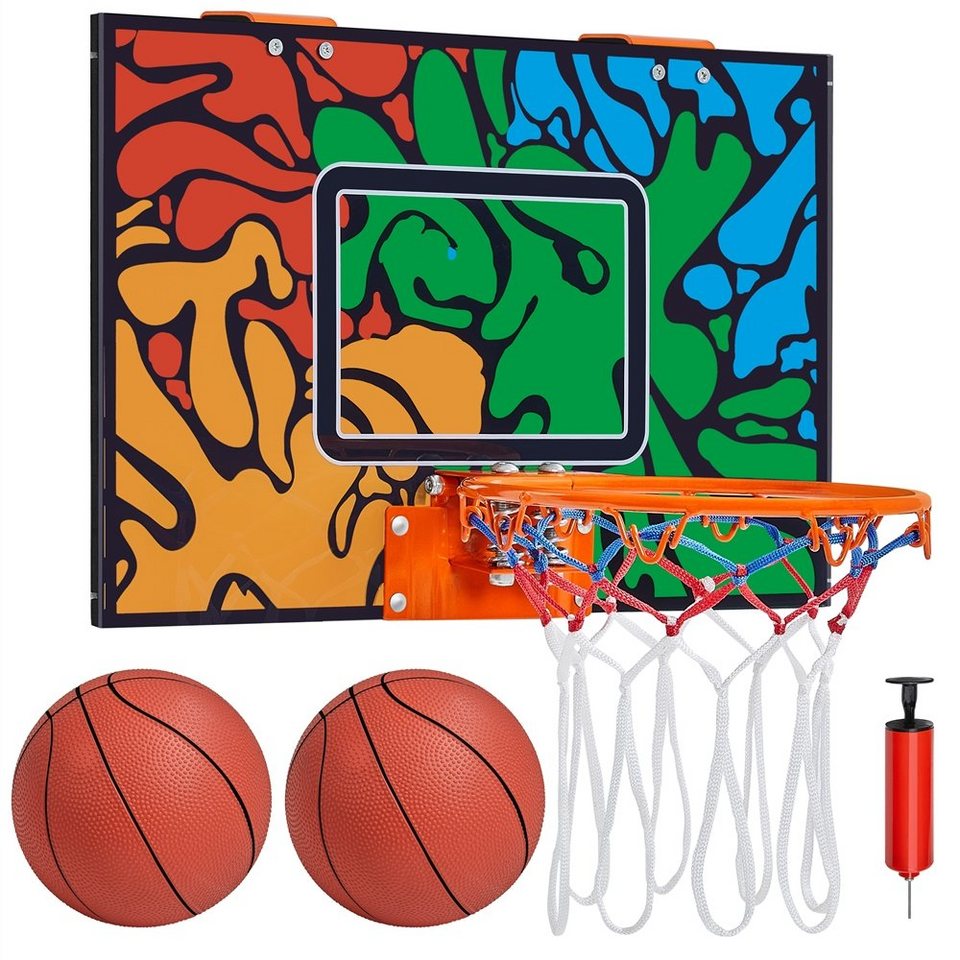 Mobile Basketballanlage Backboard Tür Yaheetech für Basketballkorb, Basketballring