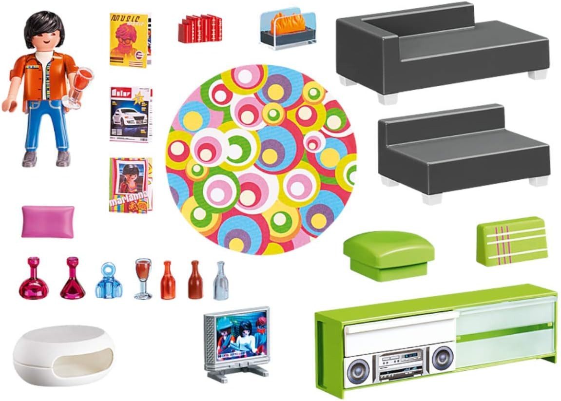 Playmobil® Spielwelt Wohnzimmer, (Set, 1-tlg., 1 günstig online kaufen