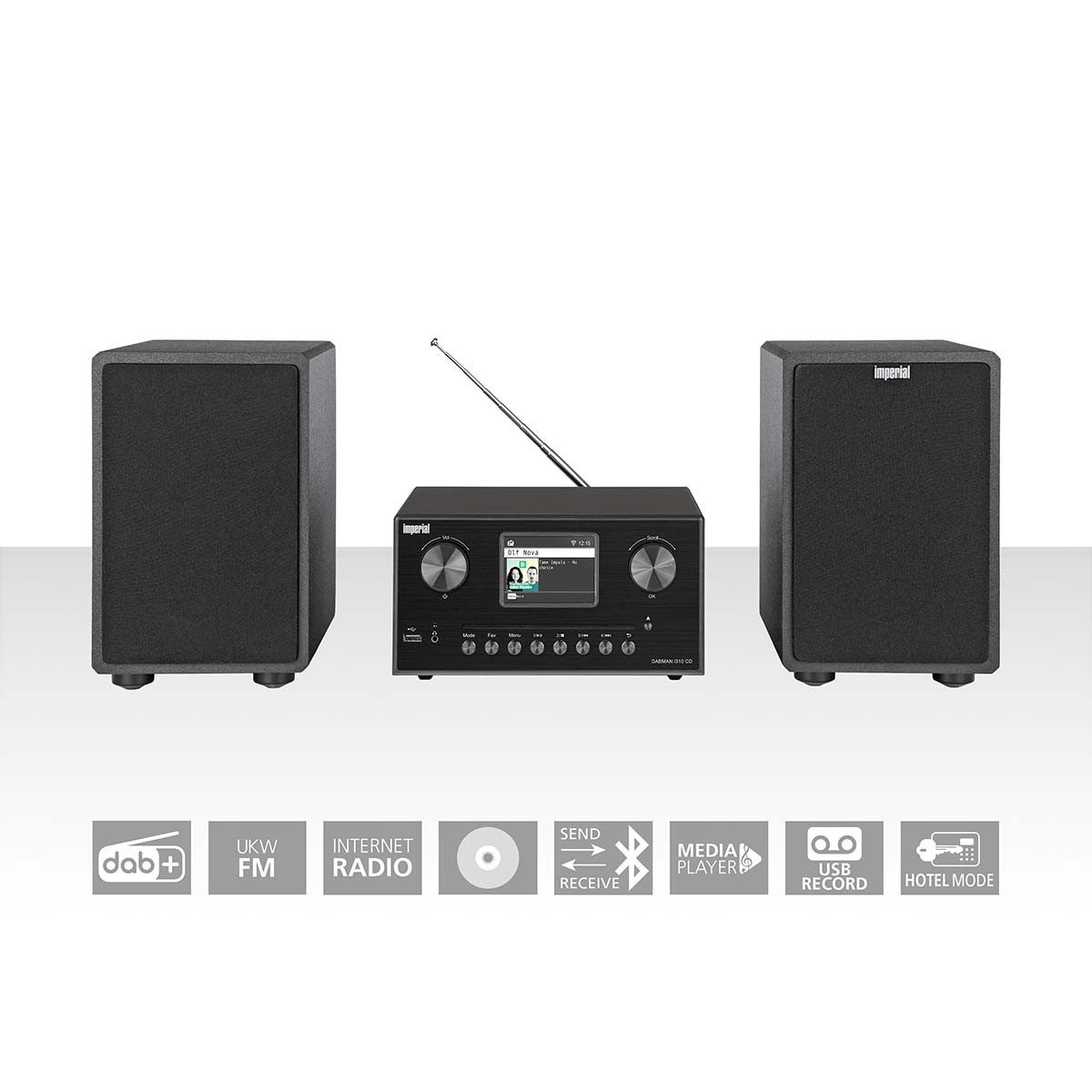 IMPERIAL by TELESTAR 22-329-00 Radio (Internet Radio, Mikro-HiFi-System, CD, DAB+, Internetradio, Bluetooth)