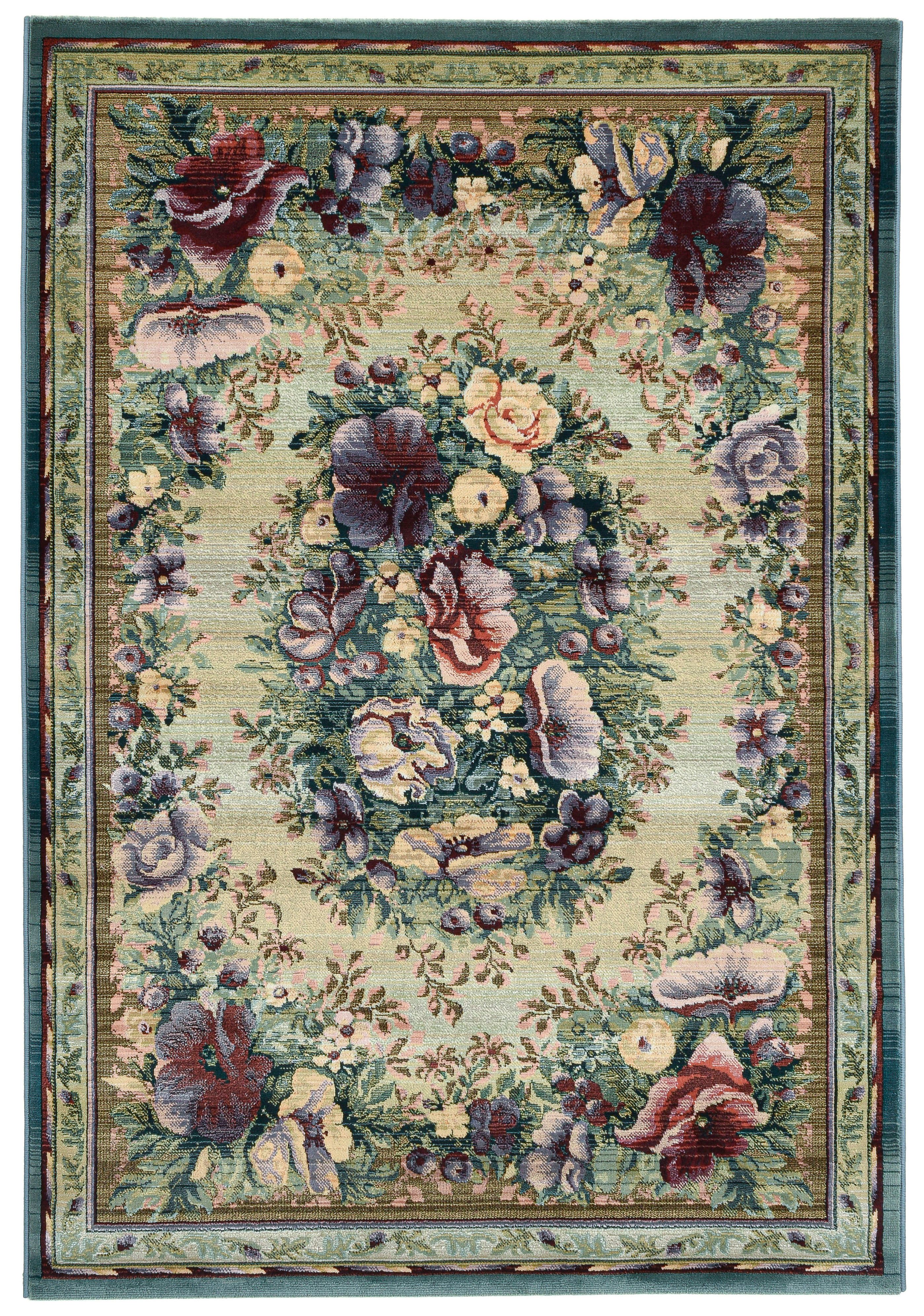 THEKO Teppich Gabiro 72, rechteckig, Höhe: 10 mm, Orient-Optik, Vintage Design, ideal im Wohnzimmer & Schlafzimmer