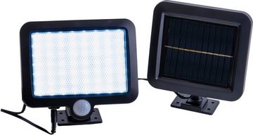 näve LED Solarleuchte Pepe, Bewegungsmelder, LED fest integriert, Kaltweiß, 2er Set, inkl. Bewegungsmelder Reichweite max. 5-8 m, kaltweiß