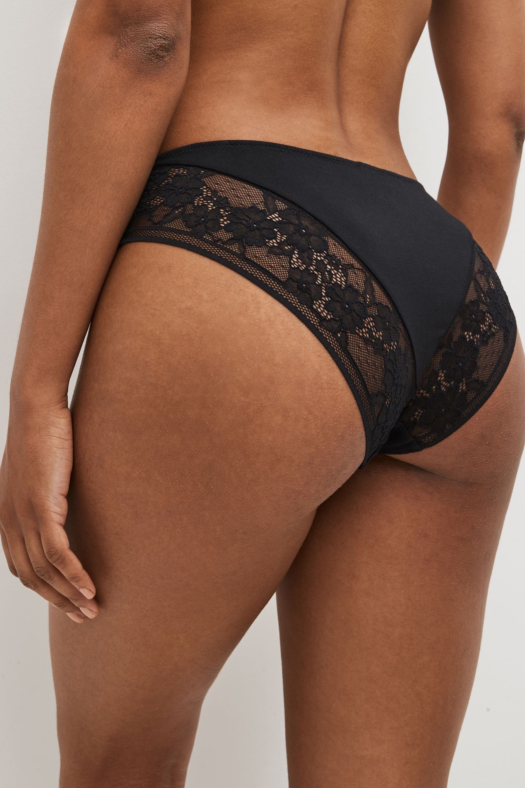 Next Brasilslip 3er-Pack Brasilianische Slips aus Modal und Spitze (3-St)