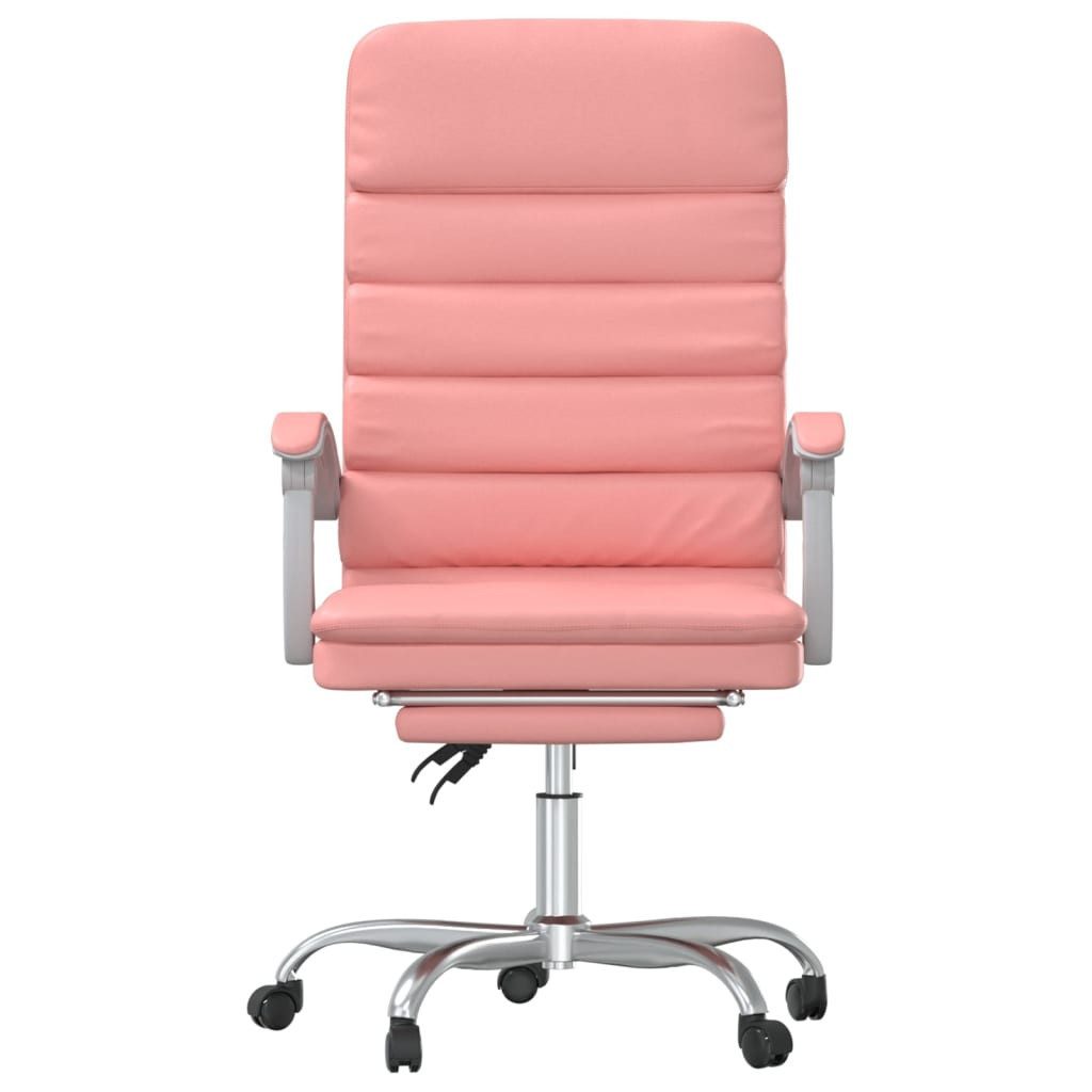 vidaXL Bürostuhl Bürostuhl mit Massagefunktion Rosa Kunstleder (1 St)