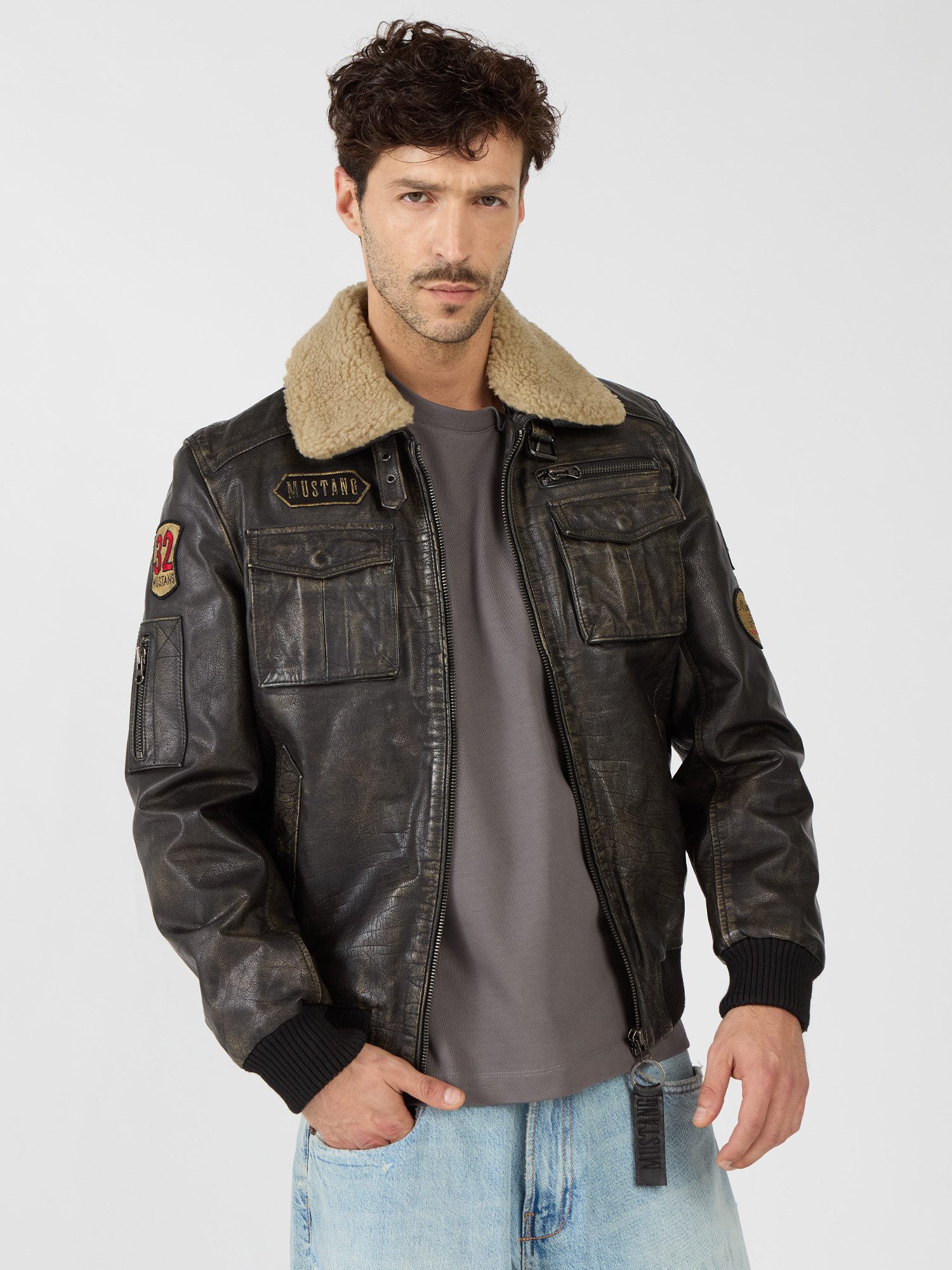 MUSTANG Lederjacke Karlstad günstig online kaufen