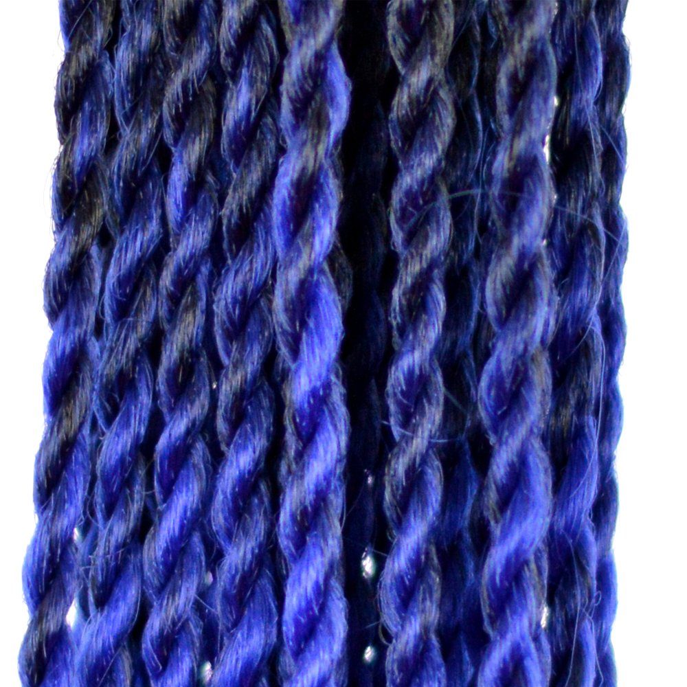 10-SY Kunsthaar-Extension Zöpfe Ombre Pack MyBraids Braids BRAIDS! Crochet 3er Twist YOUR Senegalese Schwarz-Blau