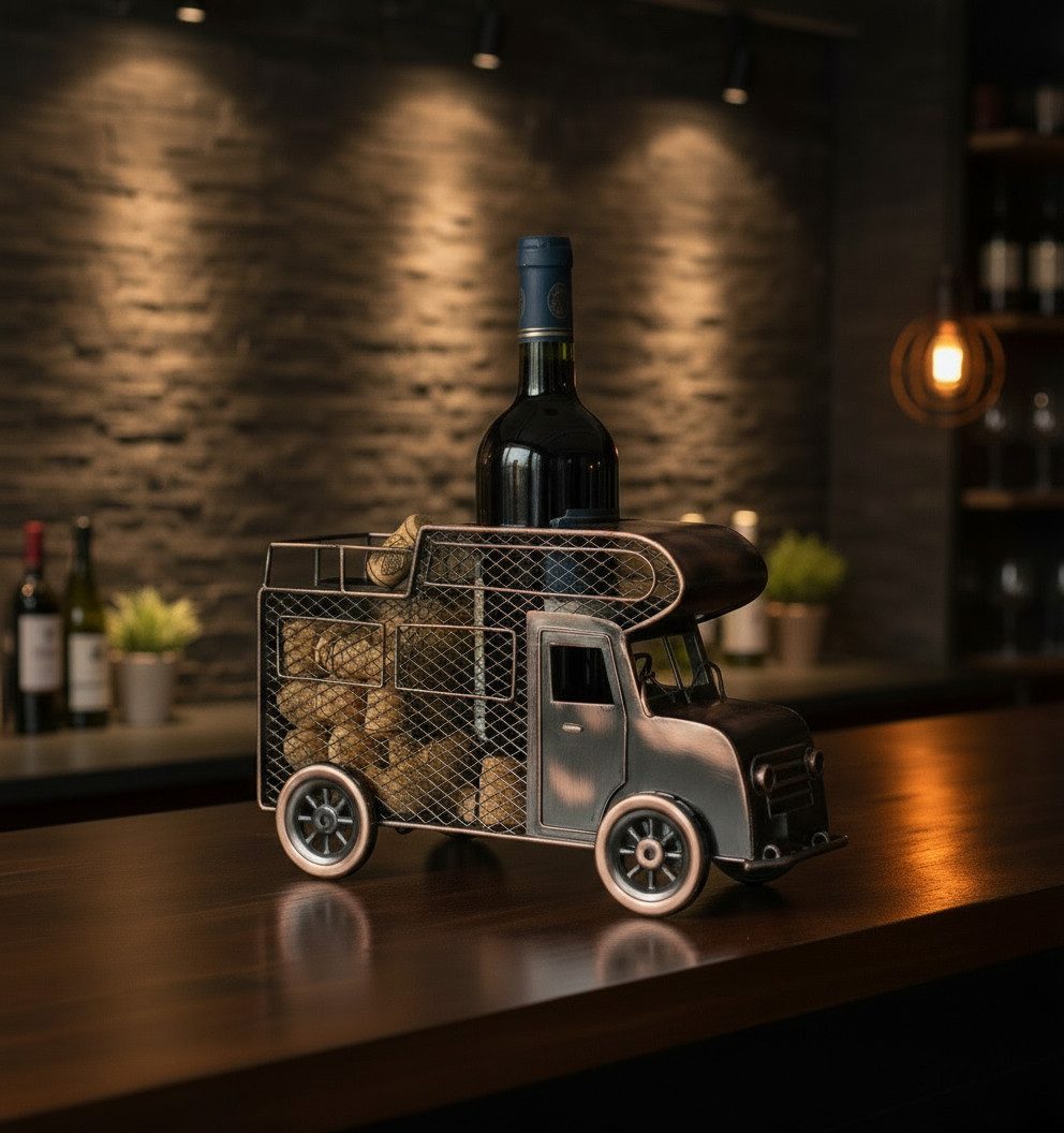 MF Weinflaschenhalter Weinflaschenhalter Wohnmobil RoadVino Metall Bronze Kupfer, (1-St)