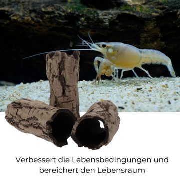 GarPet Aquariendeko Aquarium Deko Höhle Röhre Reptilien Ast Holz Ablaich Fisch Krebs Wels