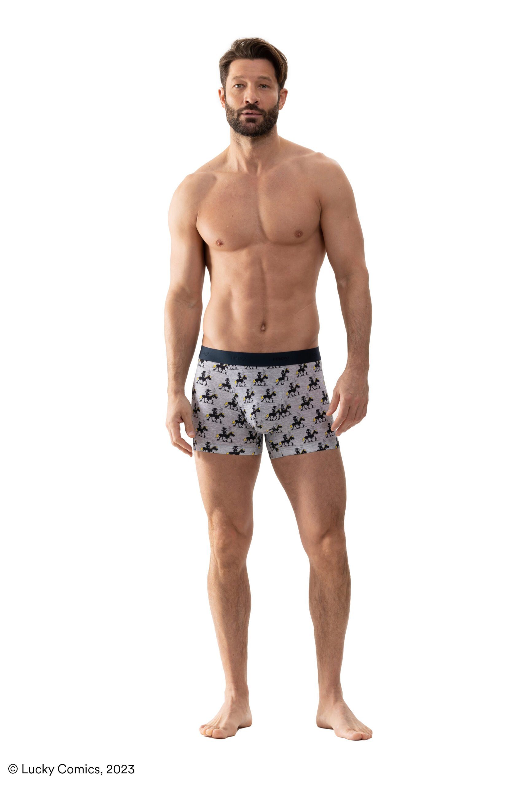 Mey Stück) Boxershorts Long grey light 37313 1 Mey 1-St., (1 Shorty Stück, melange