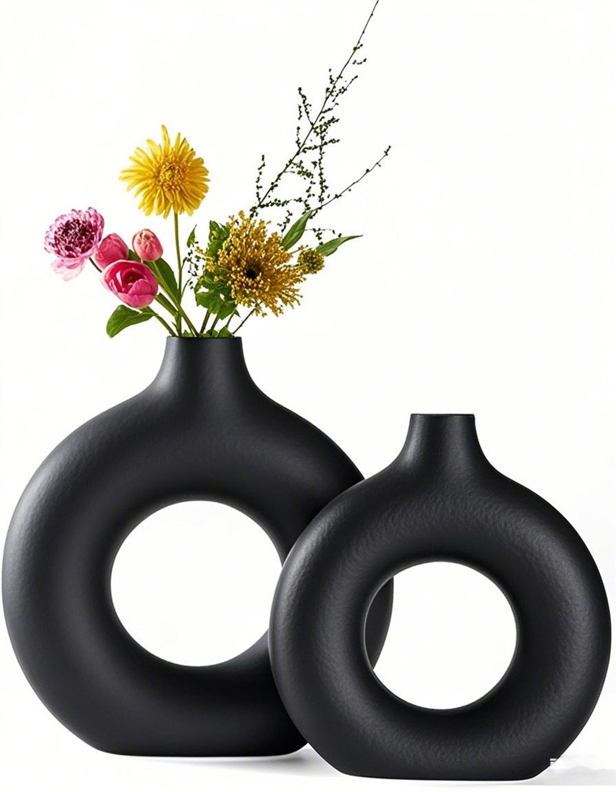 YINDN Dekovase 2er Set Keramik Vase, günstig online kaufen