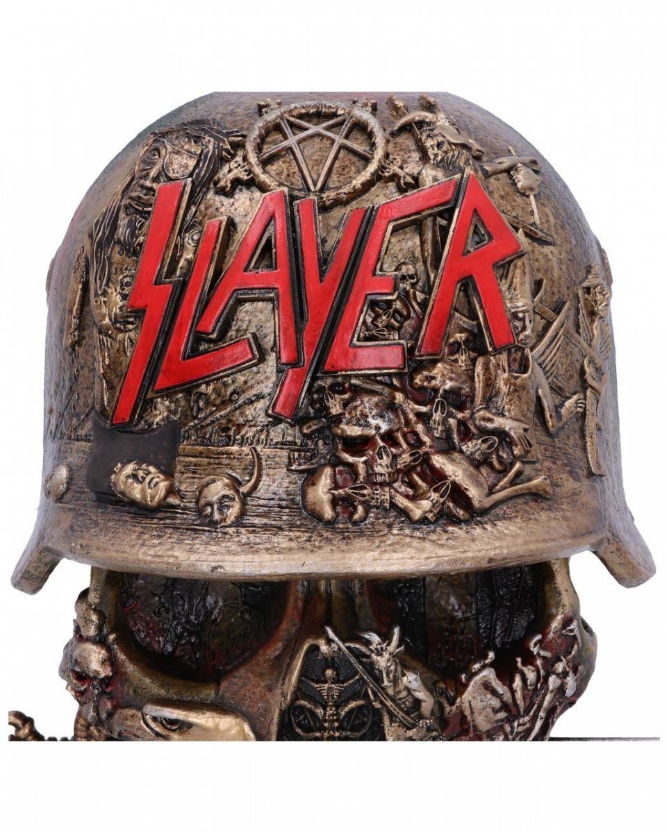Totenkopf mit Aufbewahrungsb als Eagle Horror-Shop Dekofigur Helm Slayer