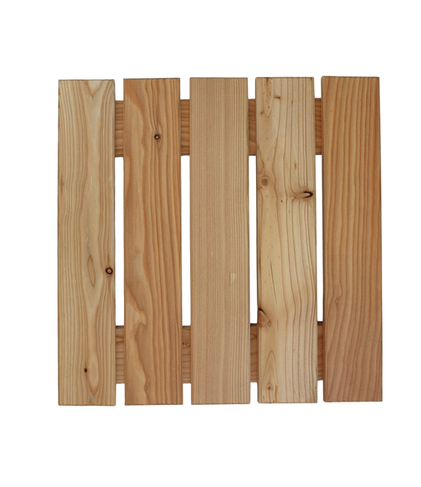 Gartenwelt Riegelsberger Bodenfliese Lärche 50x50cm Holzfliesen 8 Stück Balkonfliesen Terrassenfliesen, Braun, Robust, wetterbeständig, Glatt gehobelt, Edelstahlspax, EuroLärche