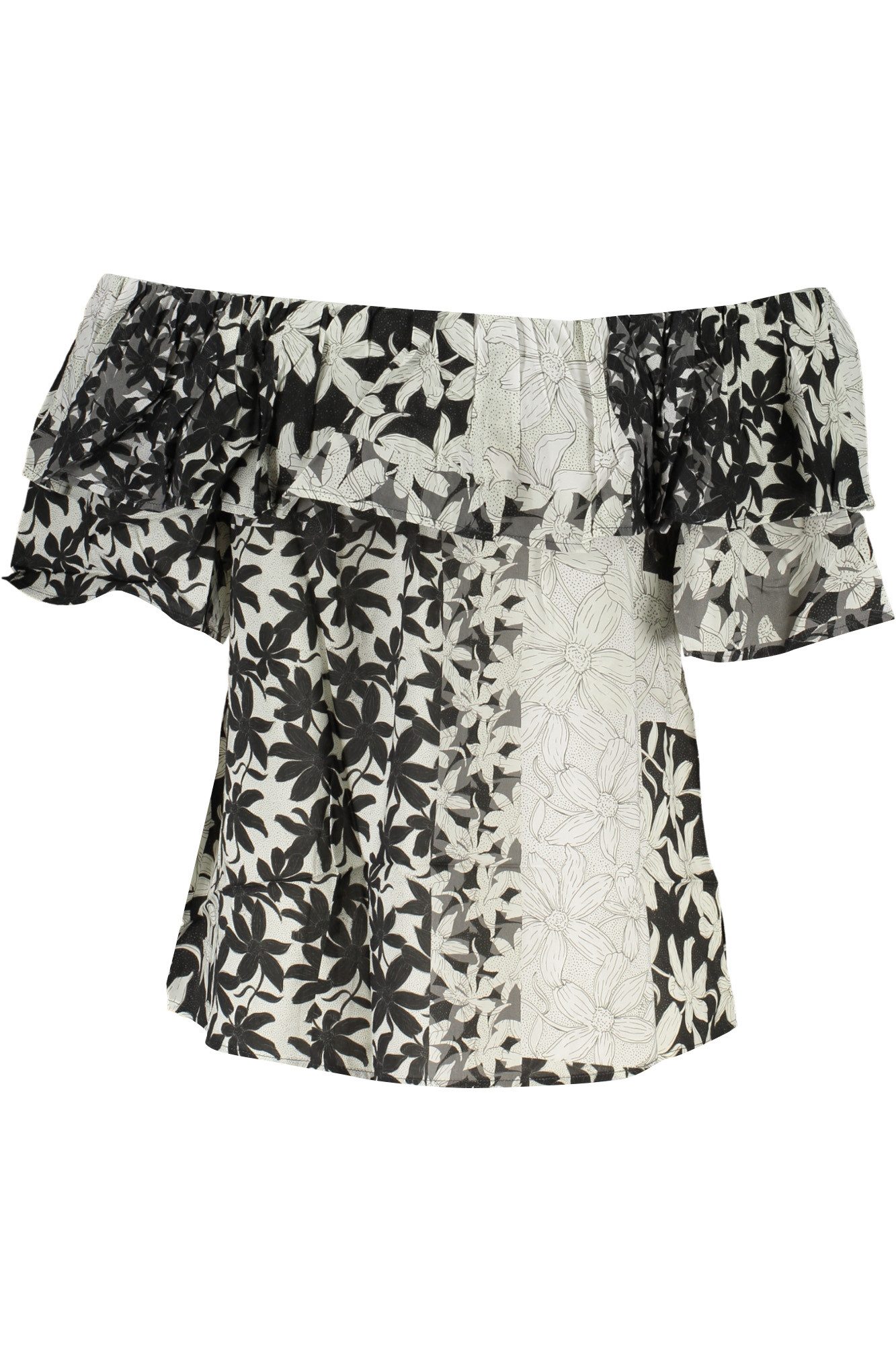 Desigual T-Shirt Stylisches Damen Kurzarm T-Shirt mit Muster und