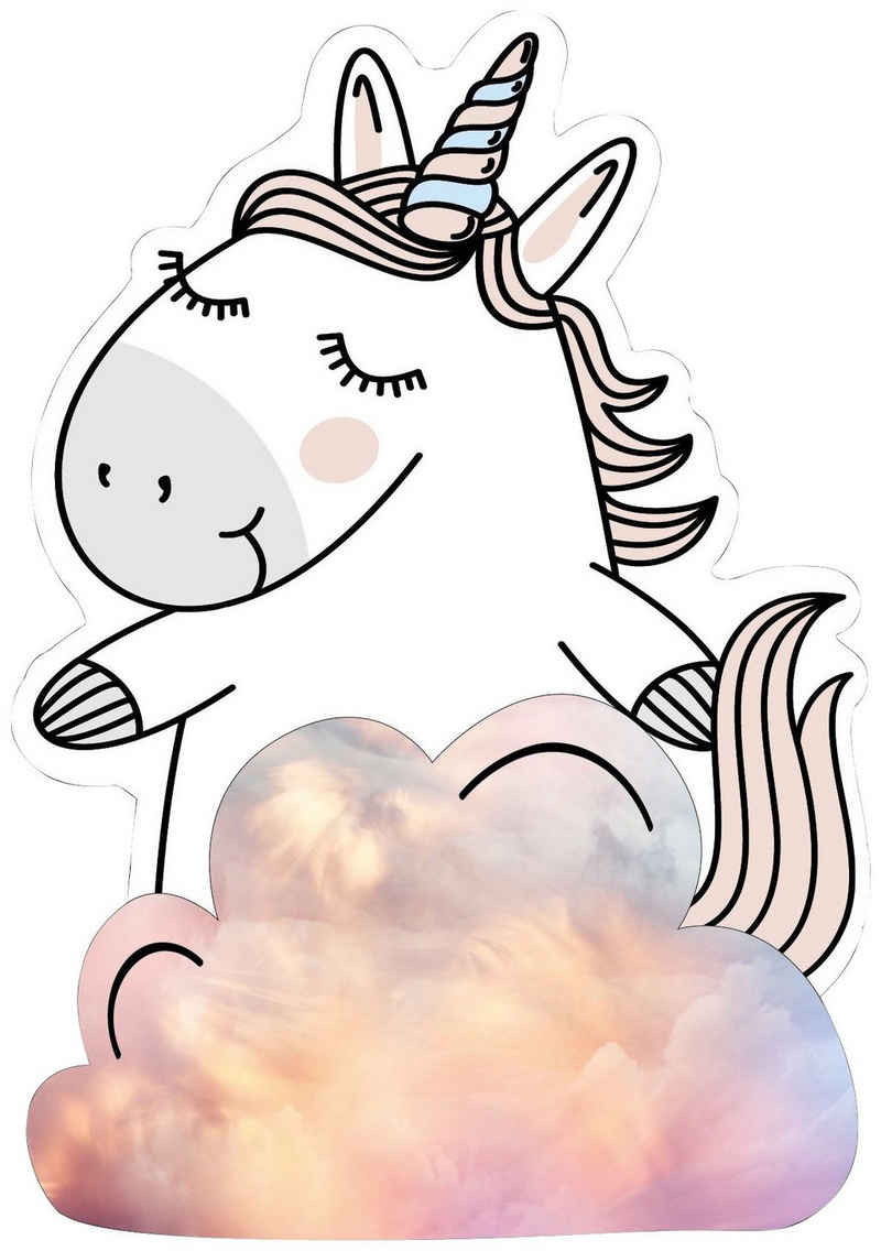 MySpotti Wandsticker »Memo Kids Unicorn« (1 St), mit Whiteboard-Oberfläche