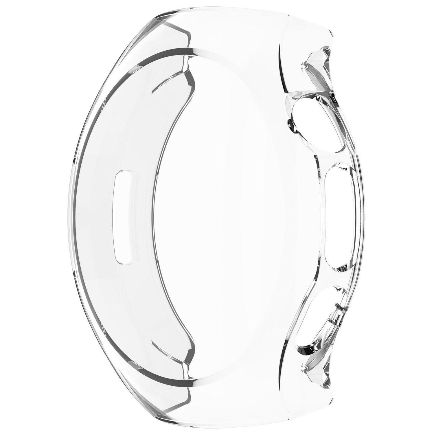 Wigento Smartwatch-Hülle Für Huawei Watch 5 46mm Electroplated Full Cover TPU Hülle Transparent, Full TPU Schutzhülle, nahtlose Passform – Bild 5 von 5