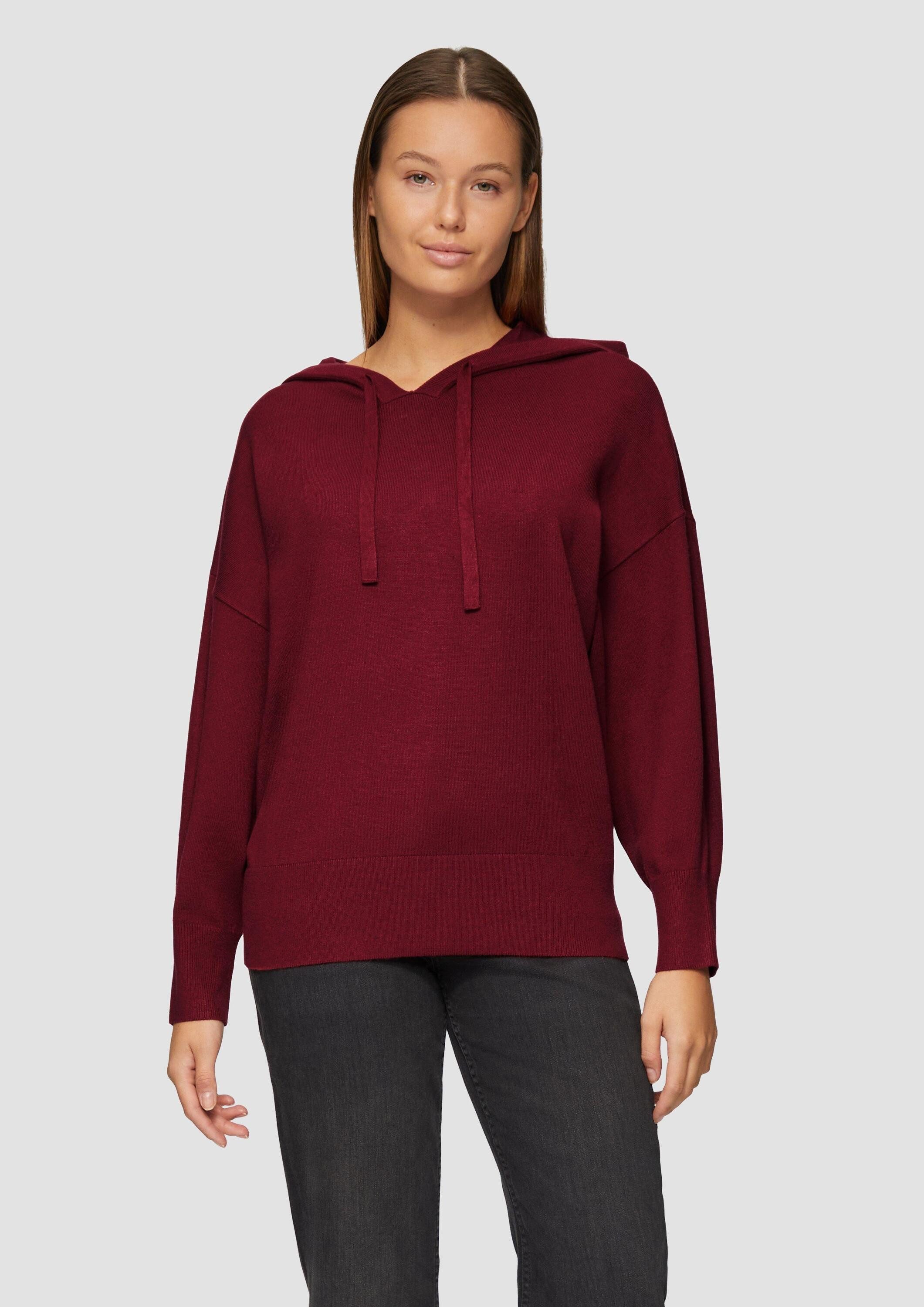 s.Oliver Longpullover Strickpullover Oversized Strickpullover aus Viskosemix