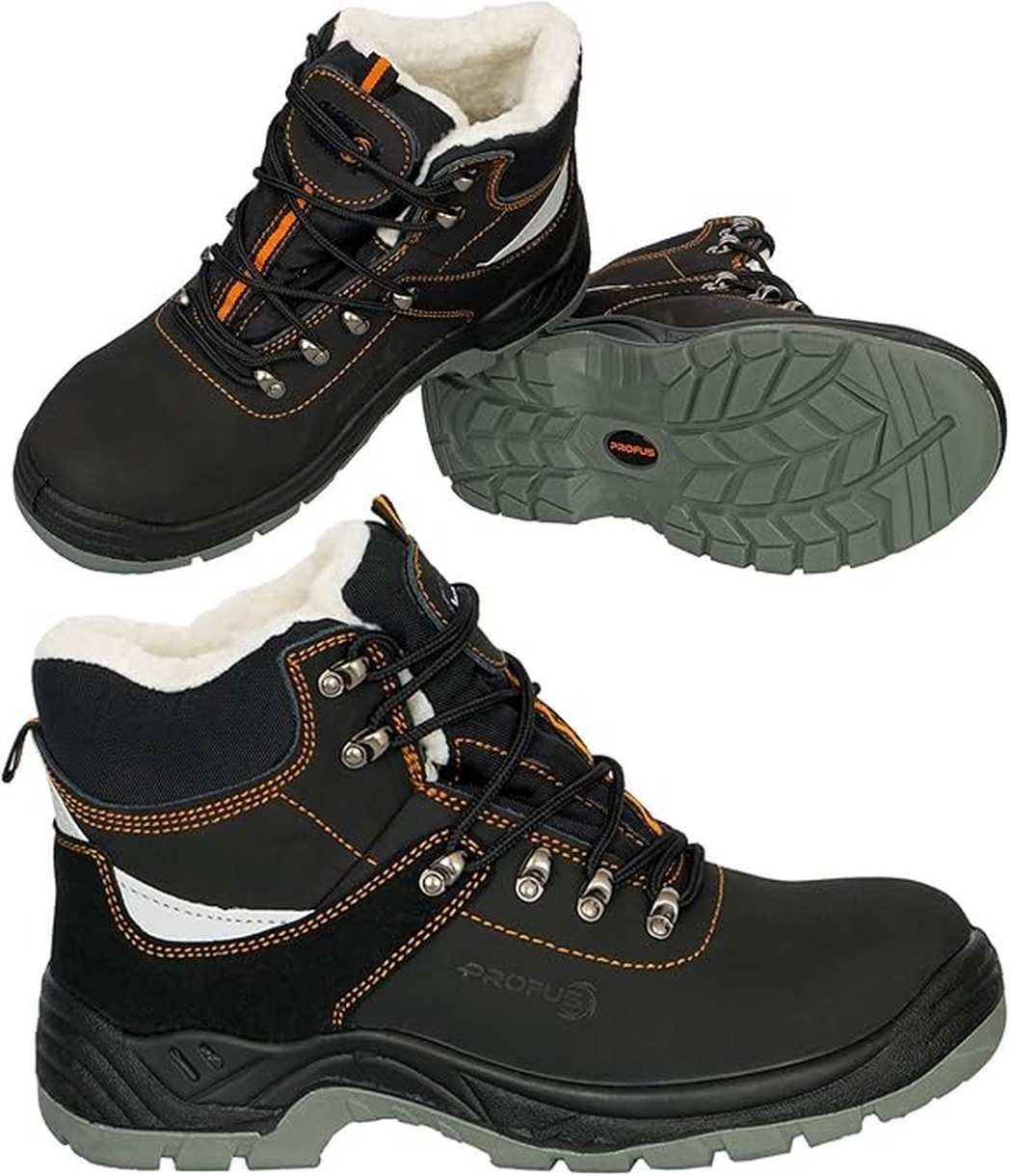 Profus Profus Winter Arbeitsstiefel Arbeitsschuhe Gefüttert mit Kunstwolle S3 Arbeitsschuh – Bild 2 von 5