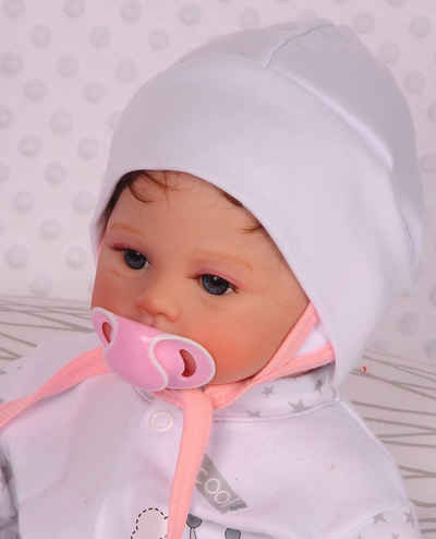 La Bortini Erstlingsmütze Mütze für Neugeborene Babymütze Baby Haube 40 42 44 aus reiner Baumwolle
