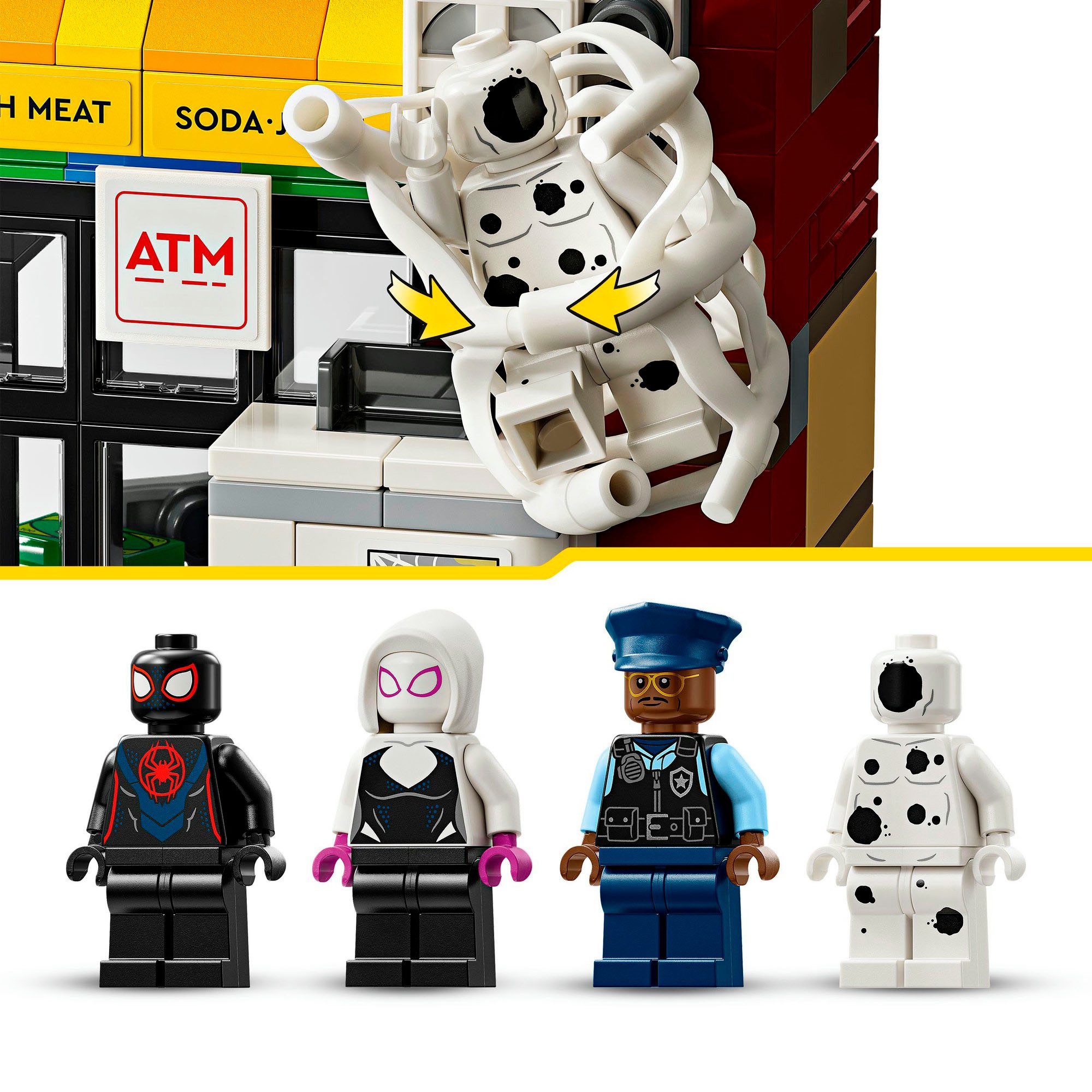LEGO® Spider-Verse: Miles Morales vs. Spot (76311), LEGO Super Heroes Konstruktionsspielsteine, (375 St), Made in Europe – Bild 5 von 5