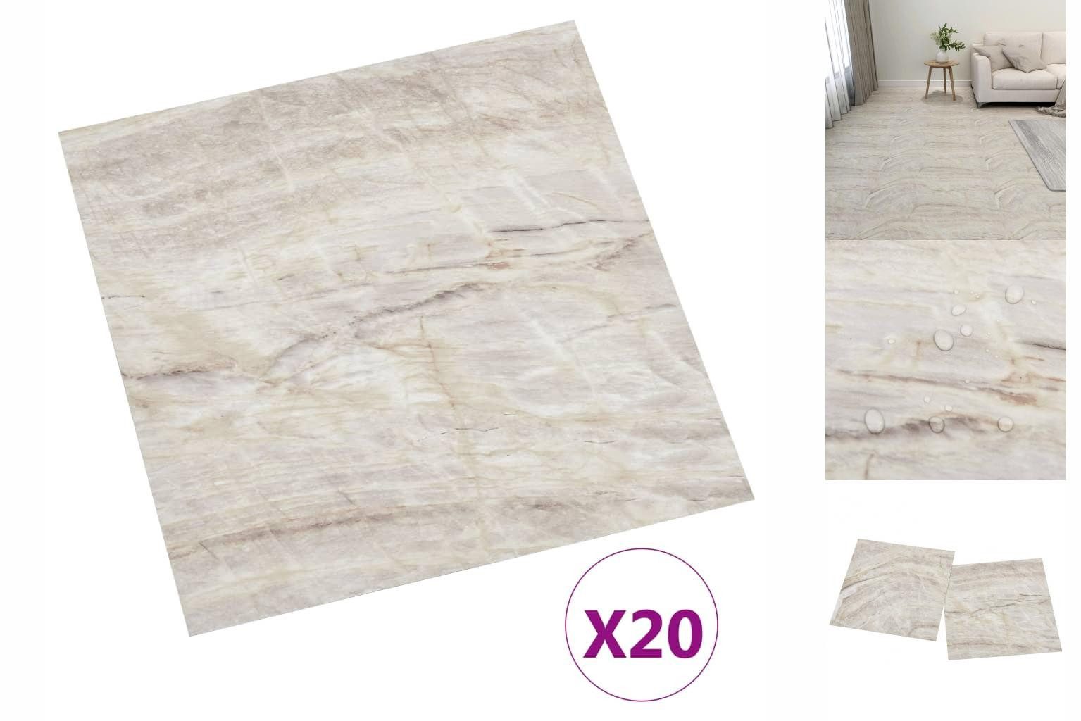 vidaXL Laminat PVC Laminatböden Selbstklebend Dielen Bodenbelag Boden Fliesen 20 Stk