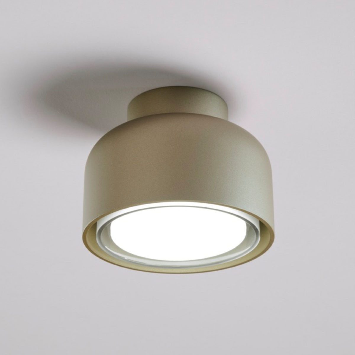 Vivida International Deckenleuchten Bottone Wand-/ Deckenleuchte, Ø: 10,6 cm, Sand, LED wechselbar, Deckenlampe