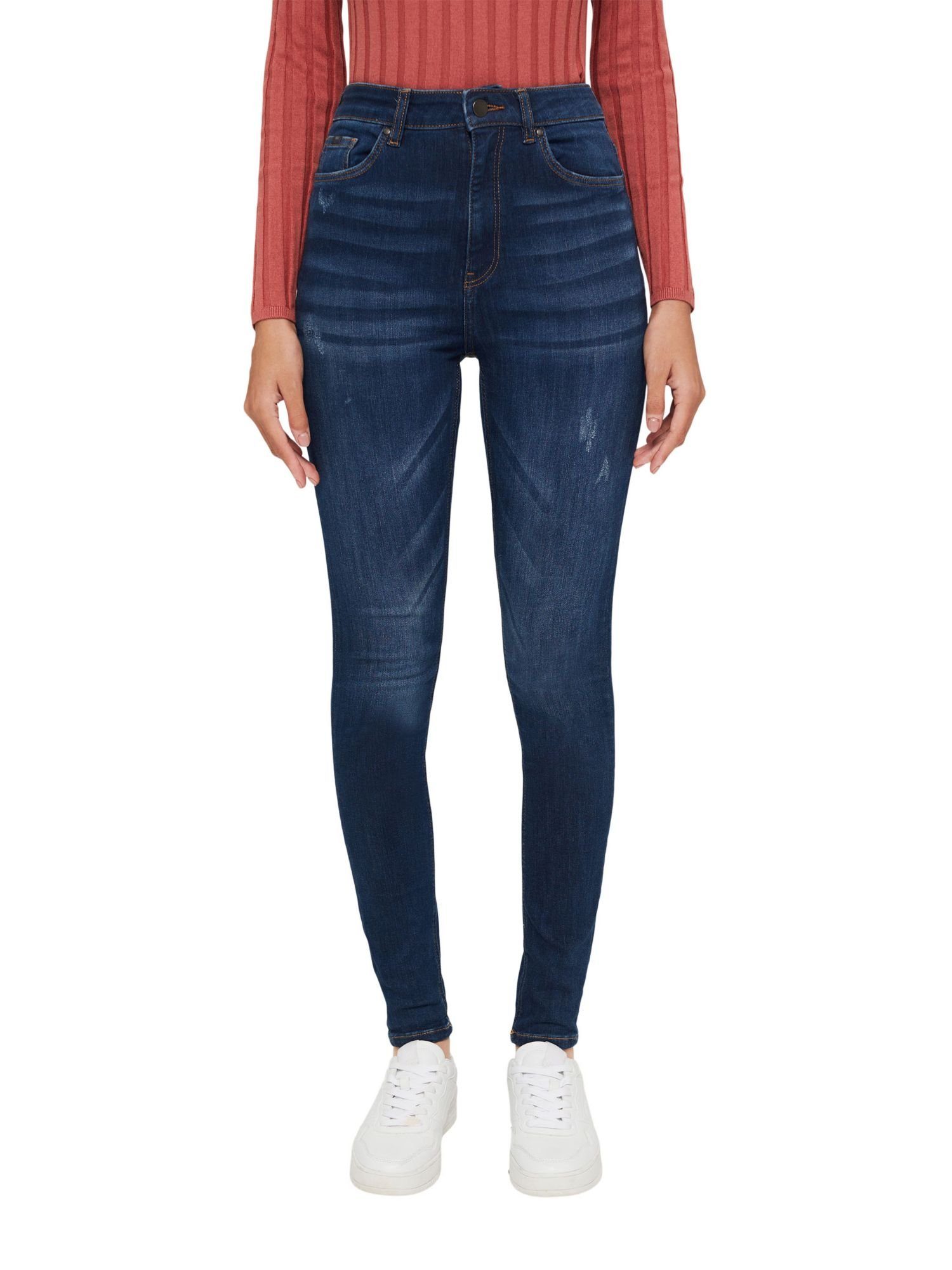 edc by Esprit Skinny-fit-Jeans Superstretch-Jeans, Organic Cotton, Denim  aus Baumwoll-Mix mit Superstretch-Komfort und Organic Cotton