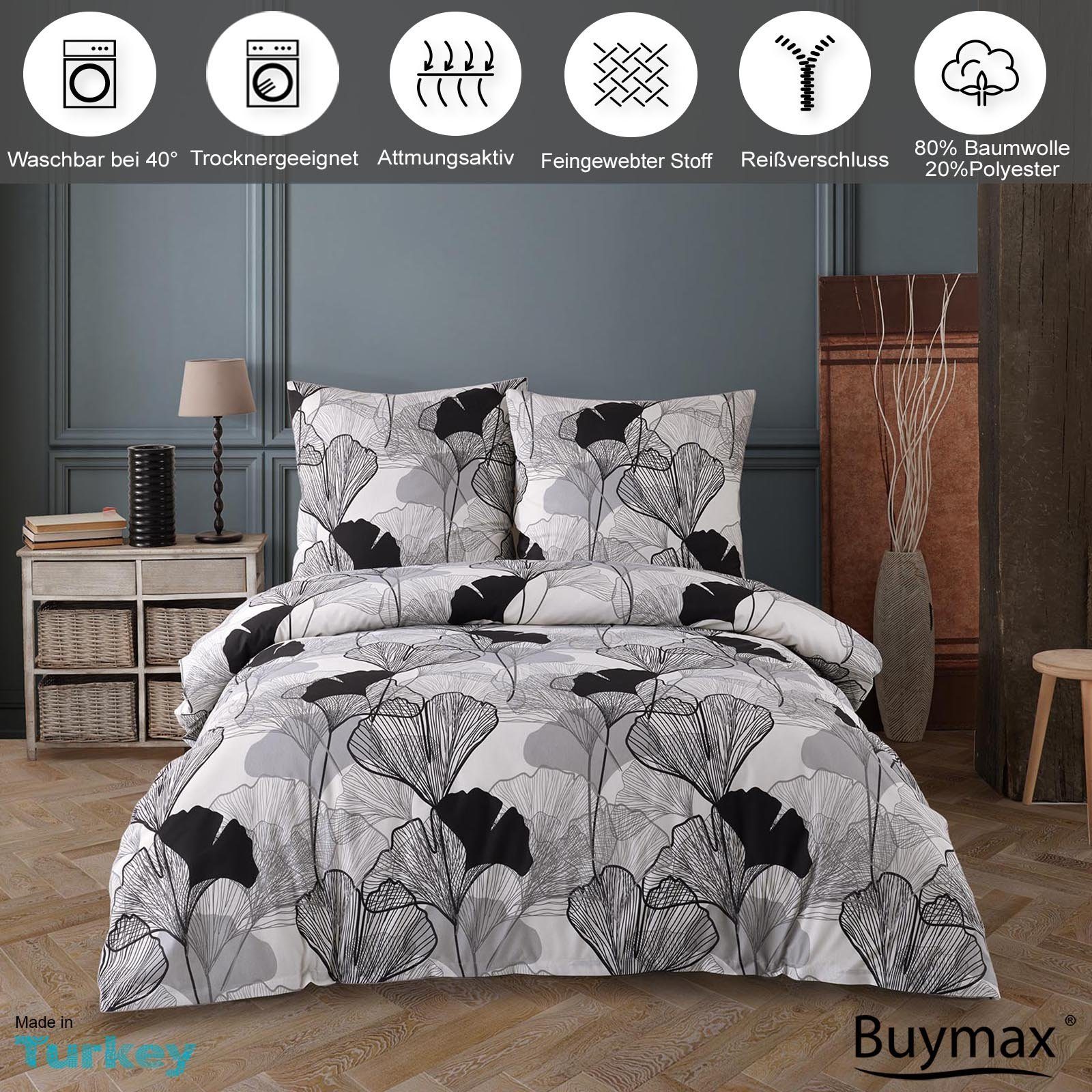 Buymax Bettwäsche Bettbezug-Set Ginco, Baumwollmischung, 3 teilig, Bettbezu günstig online kaufen