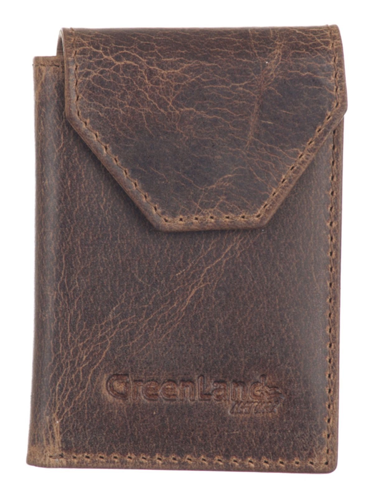 GreenLand Nature Kartenetui Mini Card Wallet RFID, mit RFID-Blocker Schutz