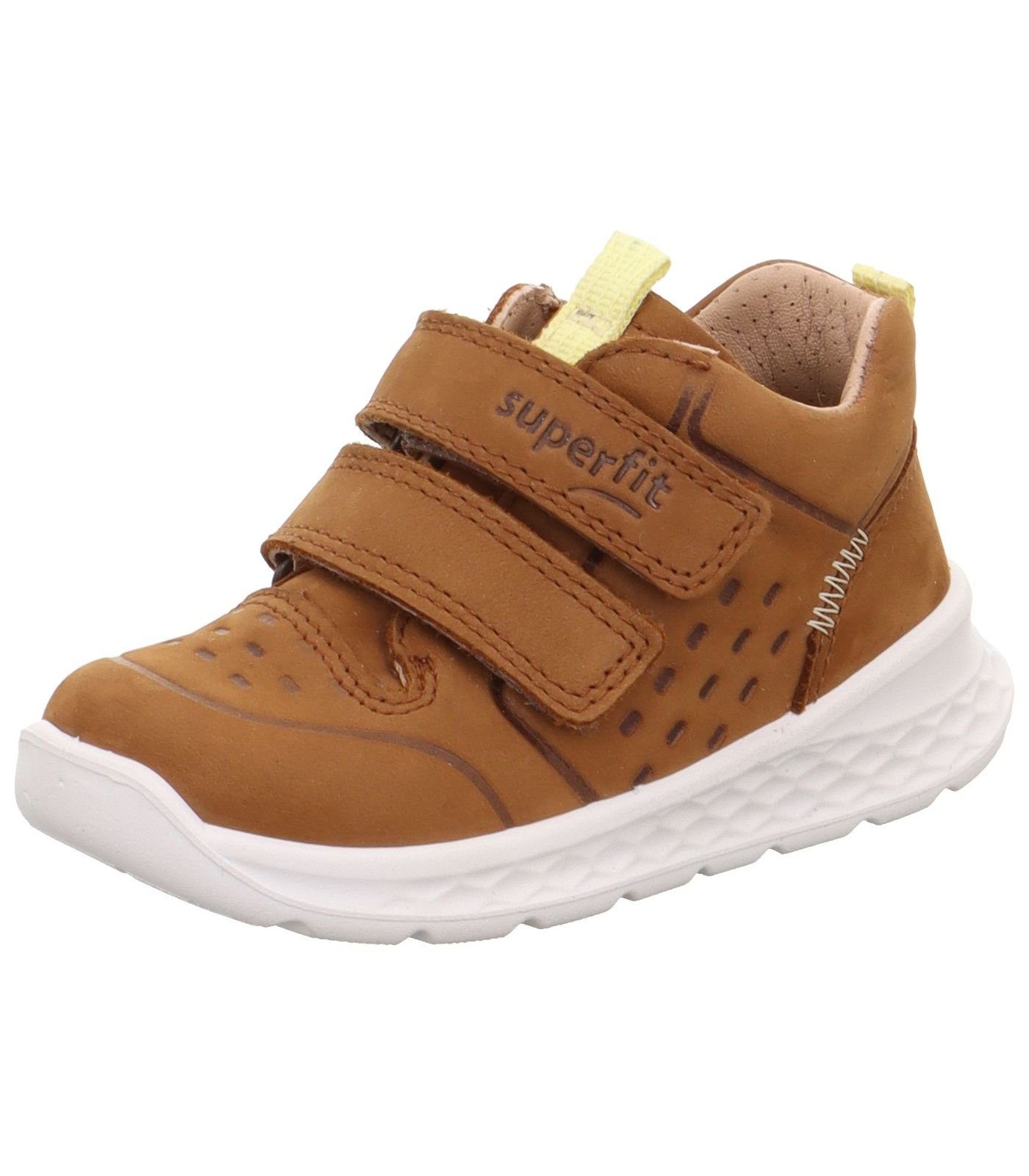 Sneaker Braun Nubukleder Superfit Sneaker Gelb