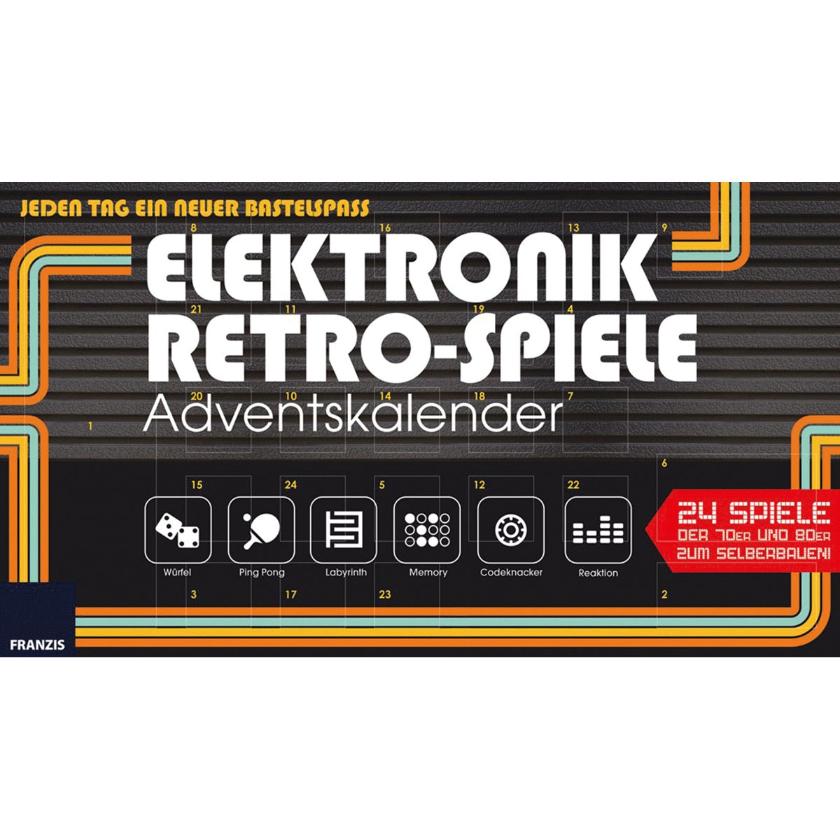 Franzis Adventskalender Elektronik Retro Spiele Adventskalender günstig online kaufen