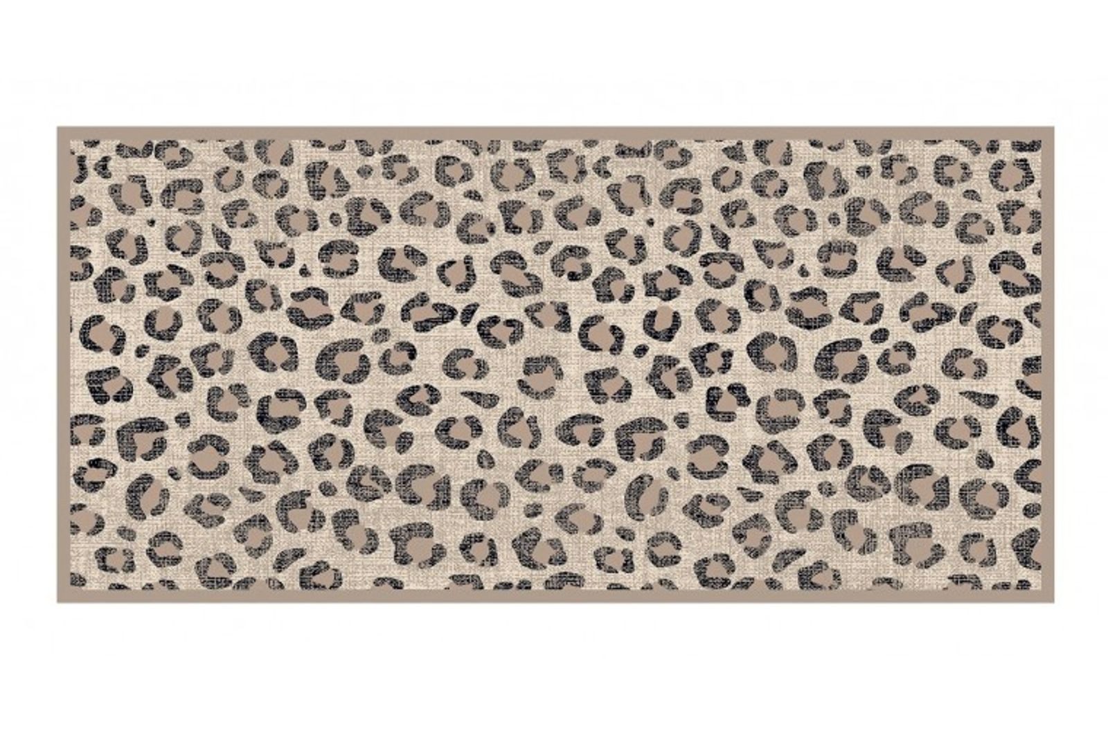 MD Entree Fußmatte Universal Teppichläufer Wohnzimmer Teppich, rechteckig, Höhe: 8 mm, bei 30° waschbar, anti-rutsch, 67 x 150 cm, africa beige
