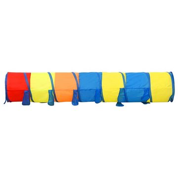 vidaXL Spielzelt Spieltunnel für Kinder Mehrfarbig 245 cm Polyester Tunnelzelt