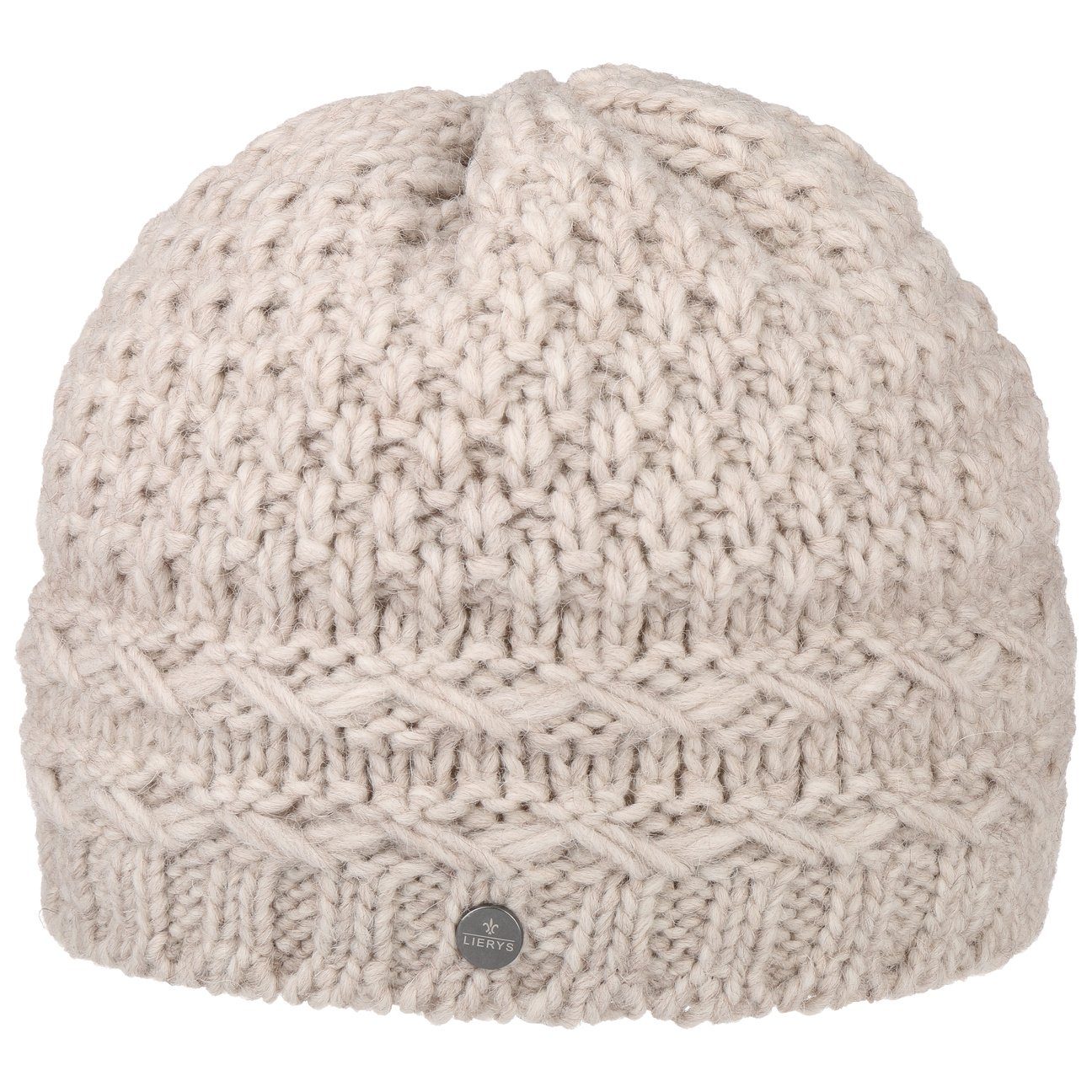 Lierys Beanie (1-St) Wintermütze mit Futter, Made in Germany cremeweiß